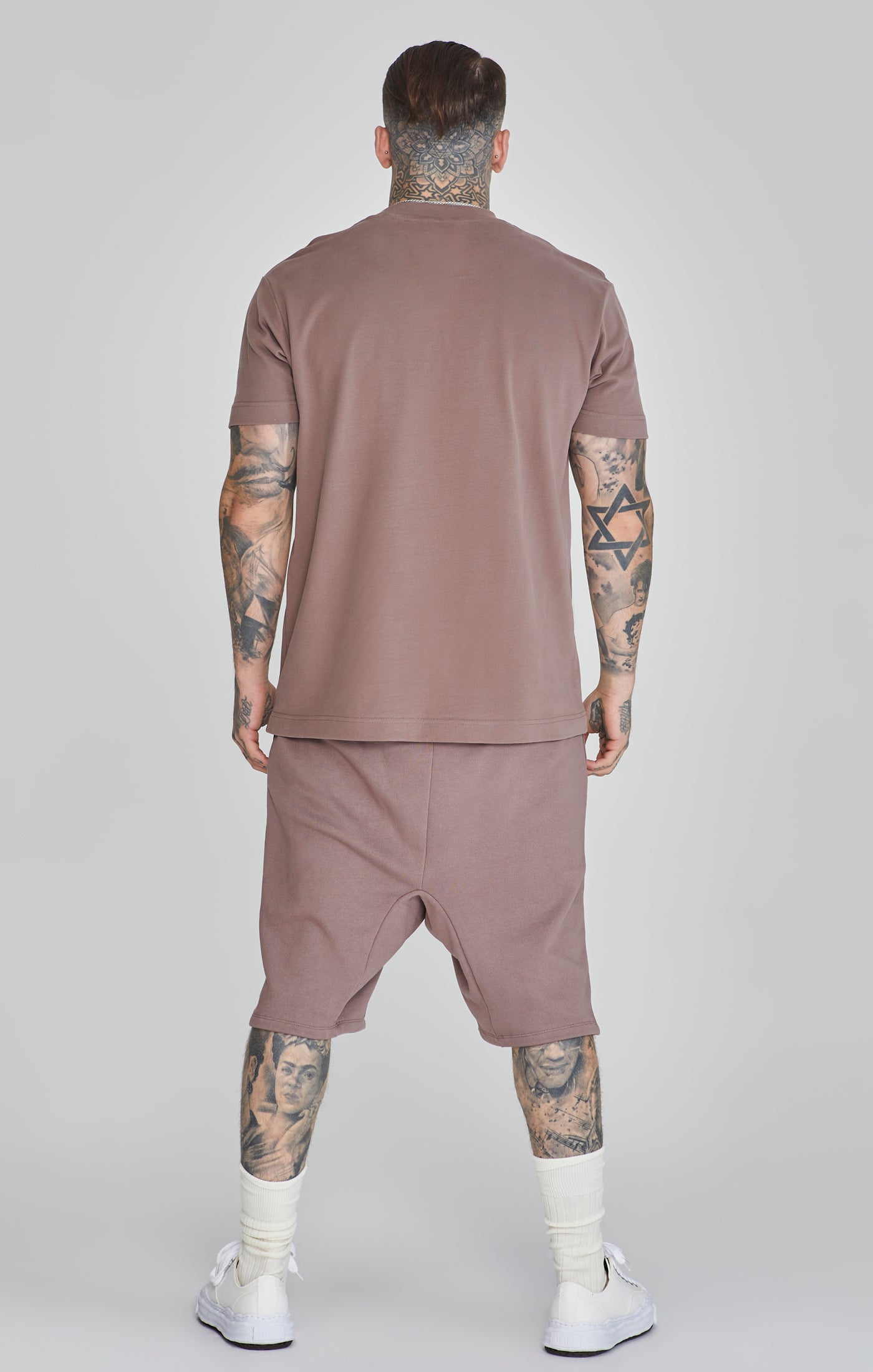 Maglietta con logo in marrone Magliette SikSilk