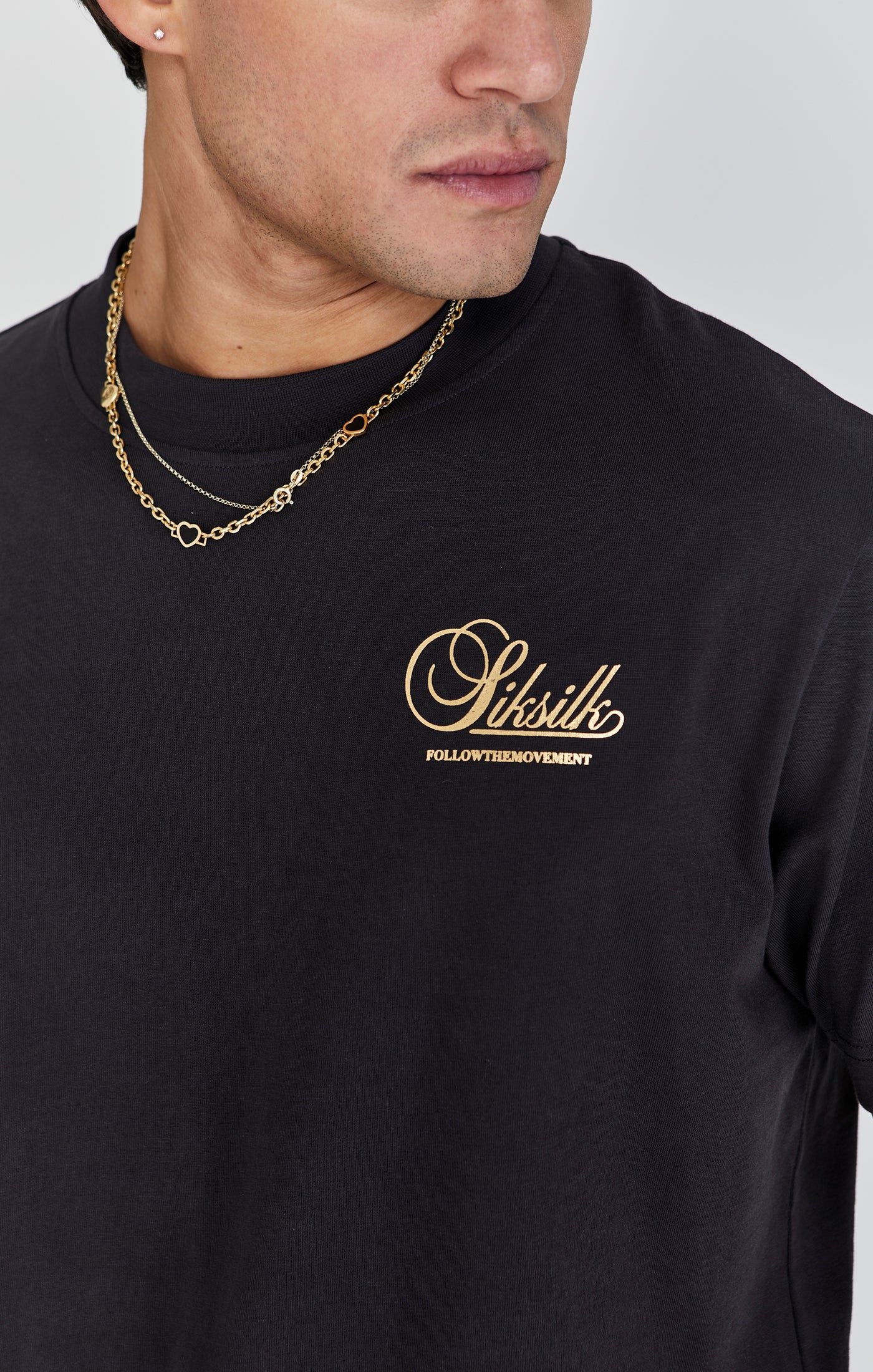 Maglietta grafica in nero Magliette SikSilk