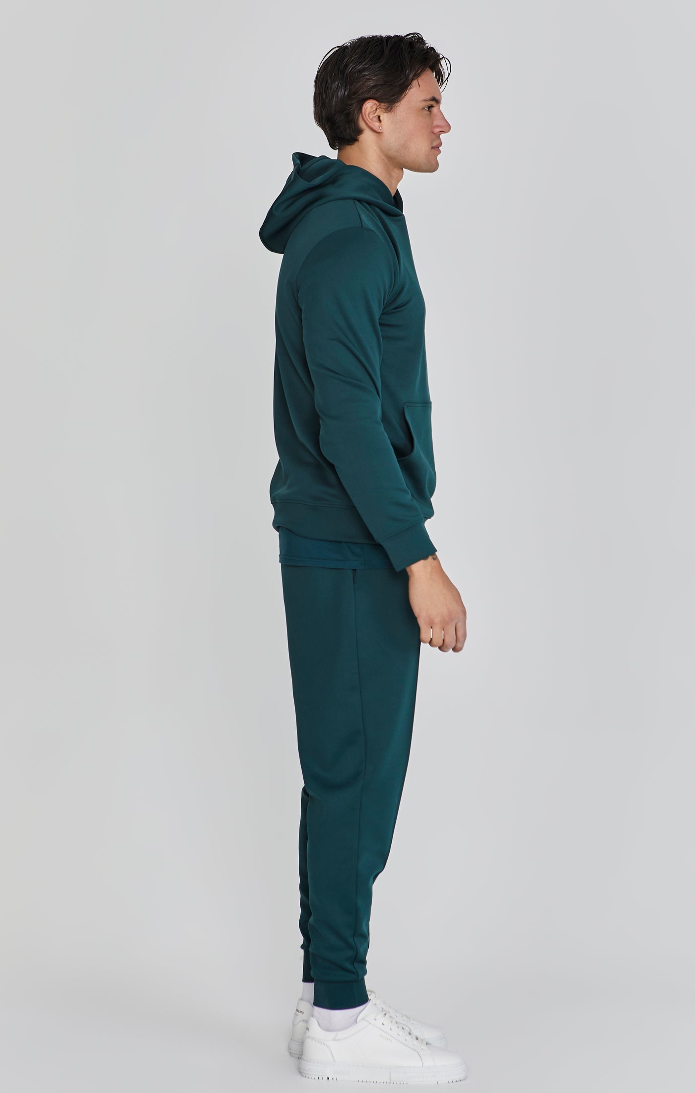 Felpa con cappuccio verde SikSilk