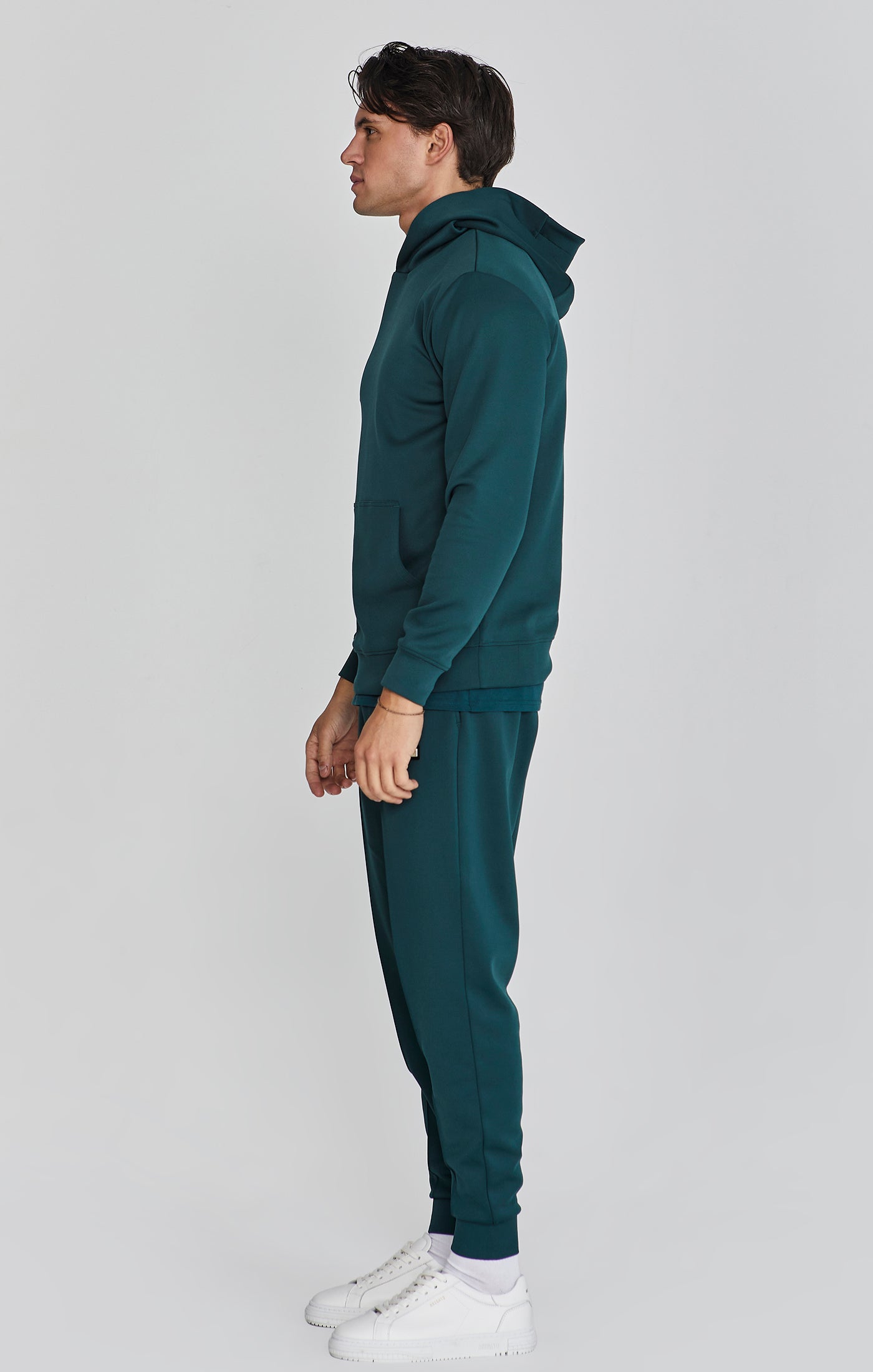 Felpa con cappuccio verde SikSilk