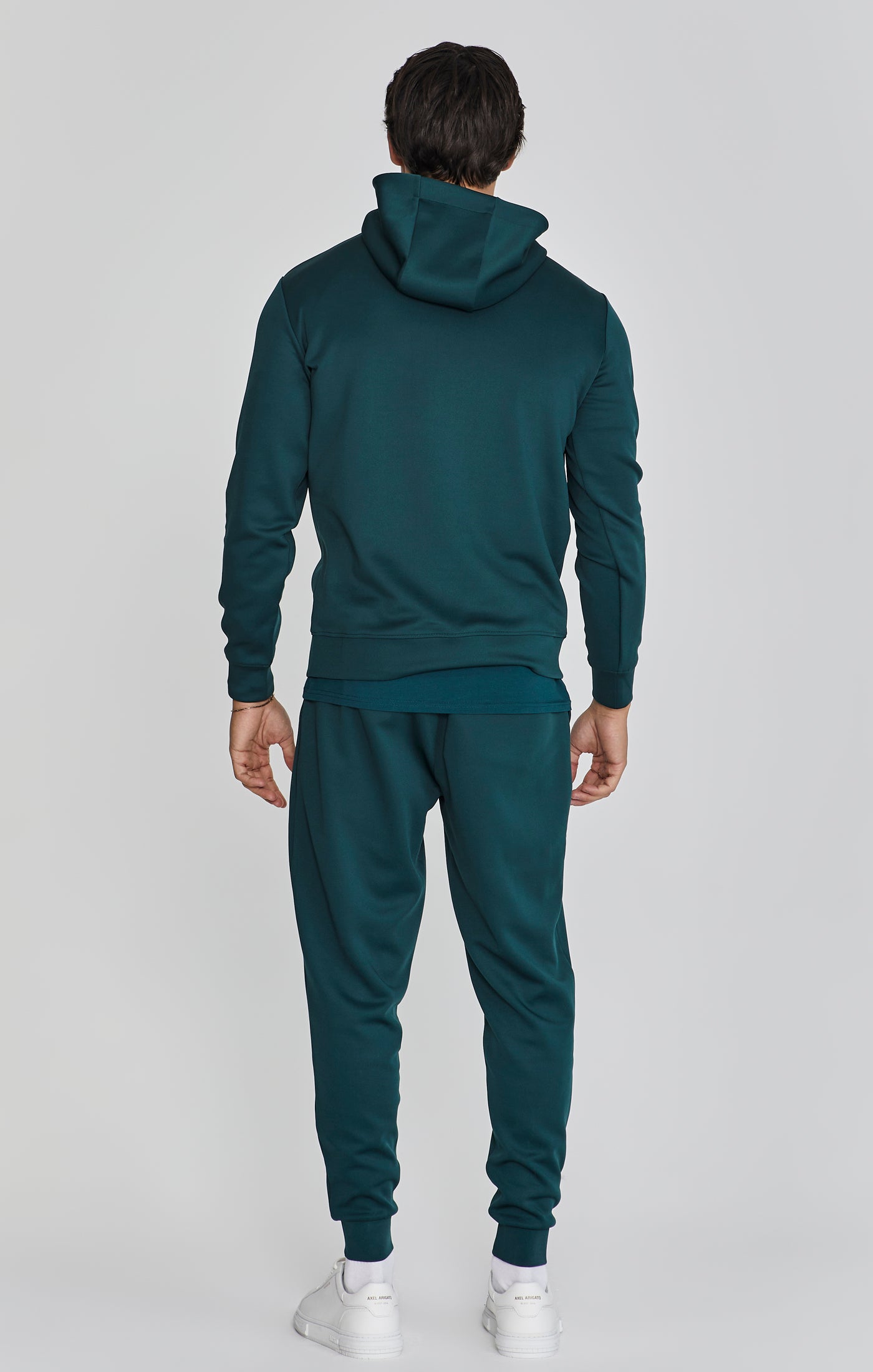 Felpa con cappuccio verde SikSilk