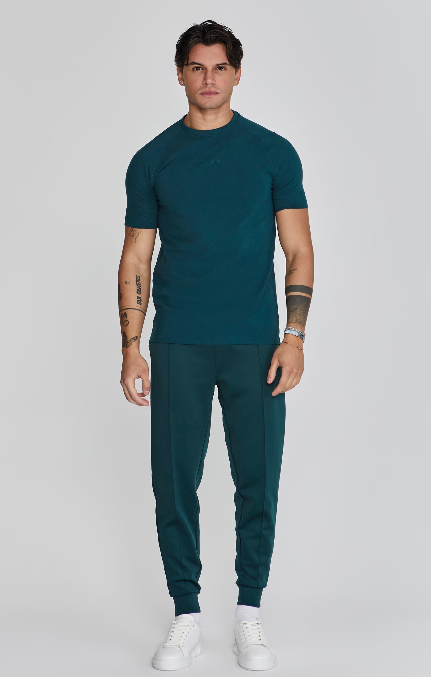 Joggers eleganti in pantaloni verdi SikSilk