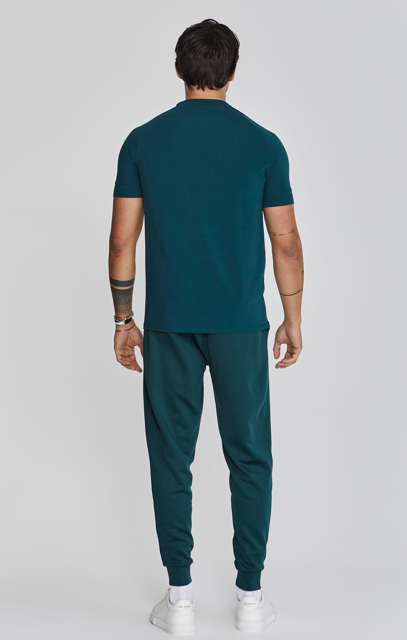 Joggers eleganti in pantaloni verdi SikSilk