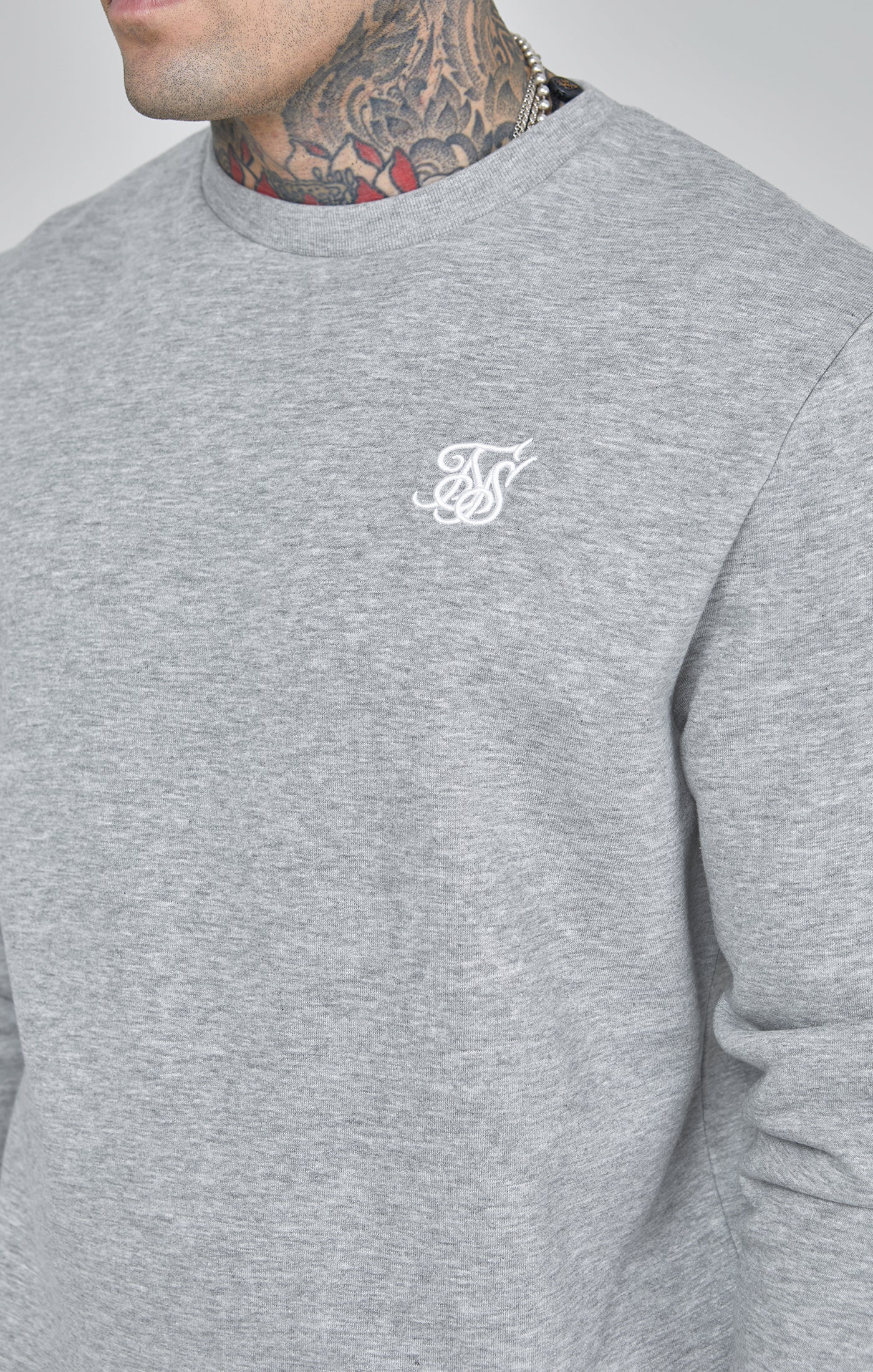 Maglione essenziale in marna grigia Felpe SikSilk
