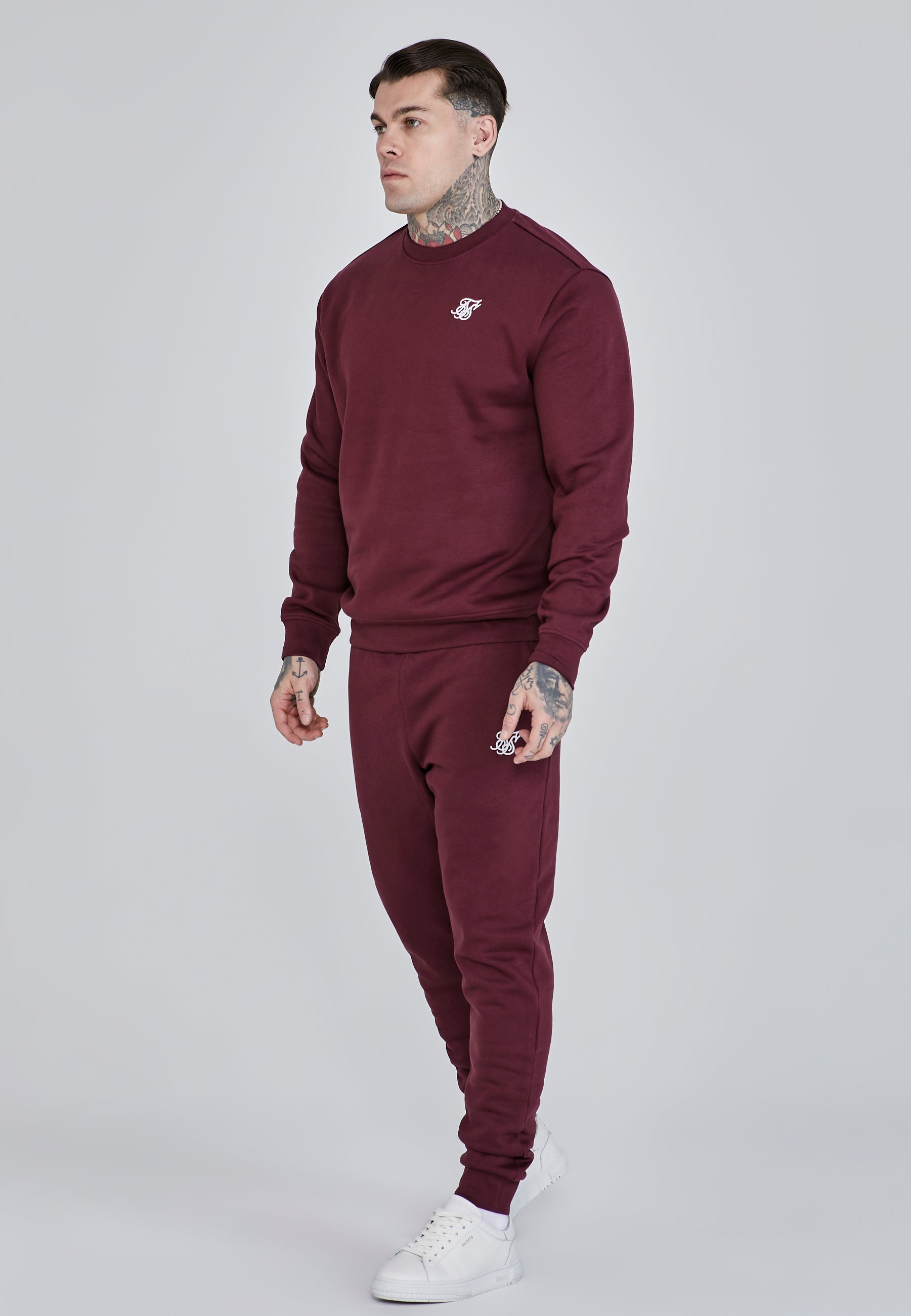 Maglione Essentials in borgogna Felpe SikSilk