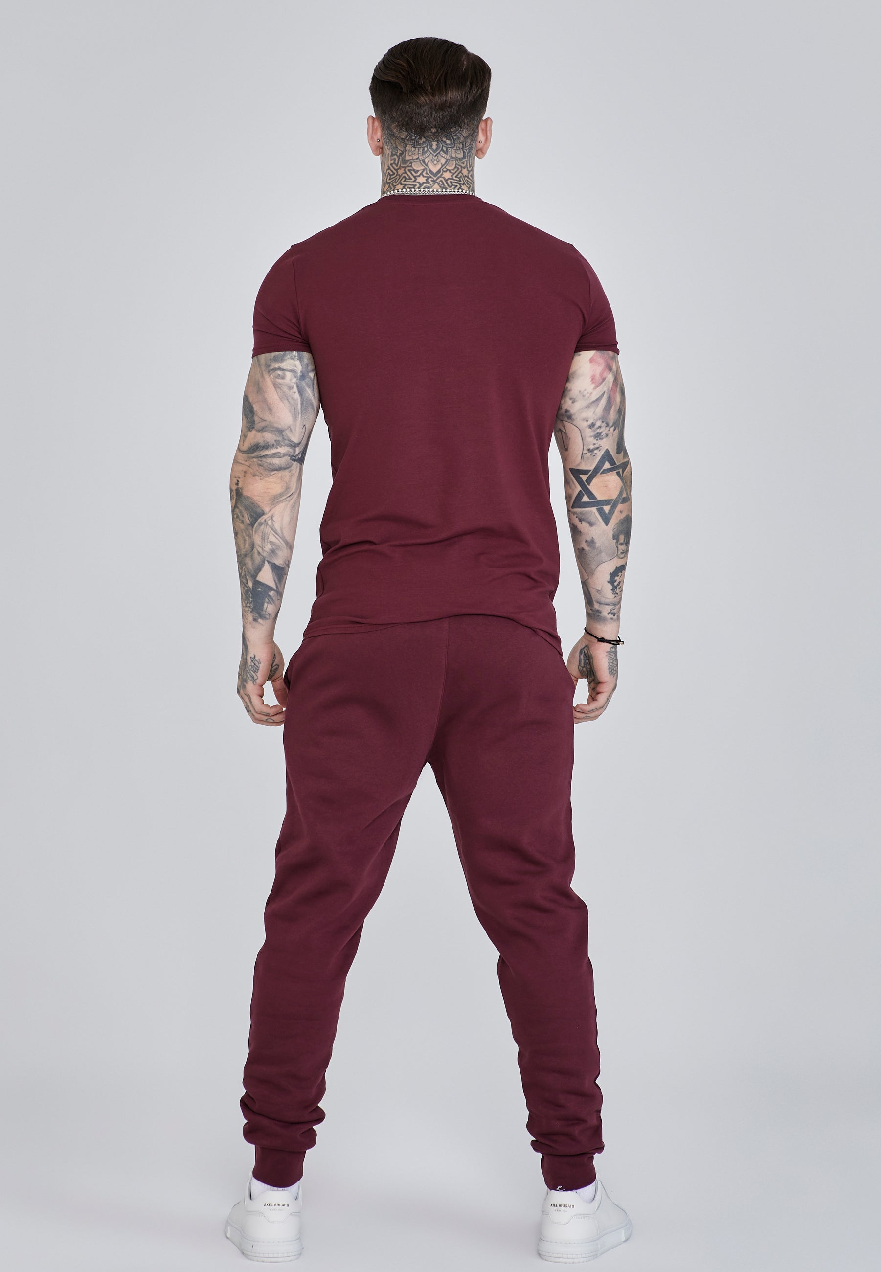 T-shirt Essentials in Borgogna T-shirt SikSilk