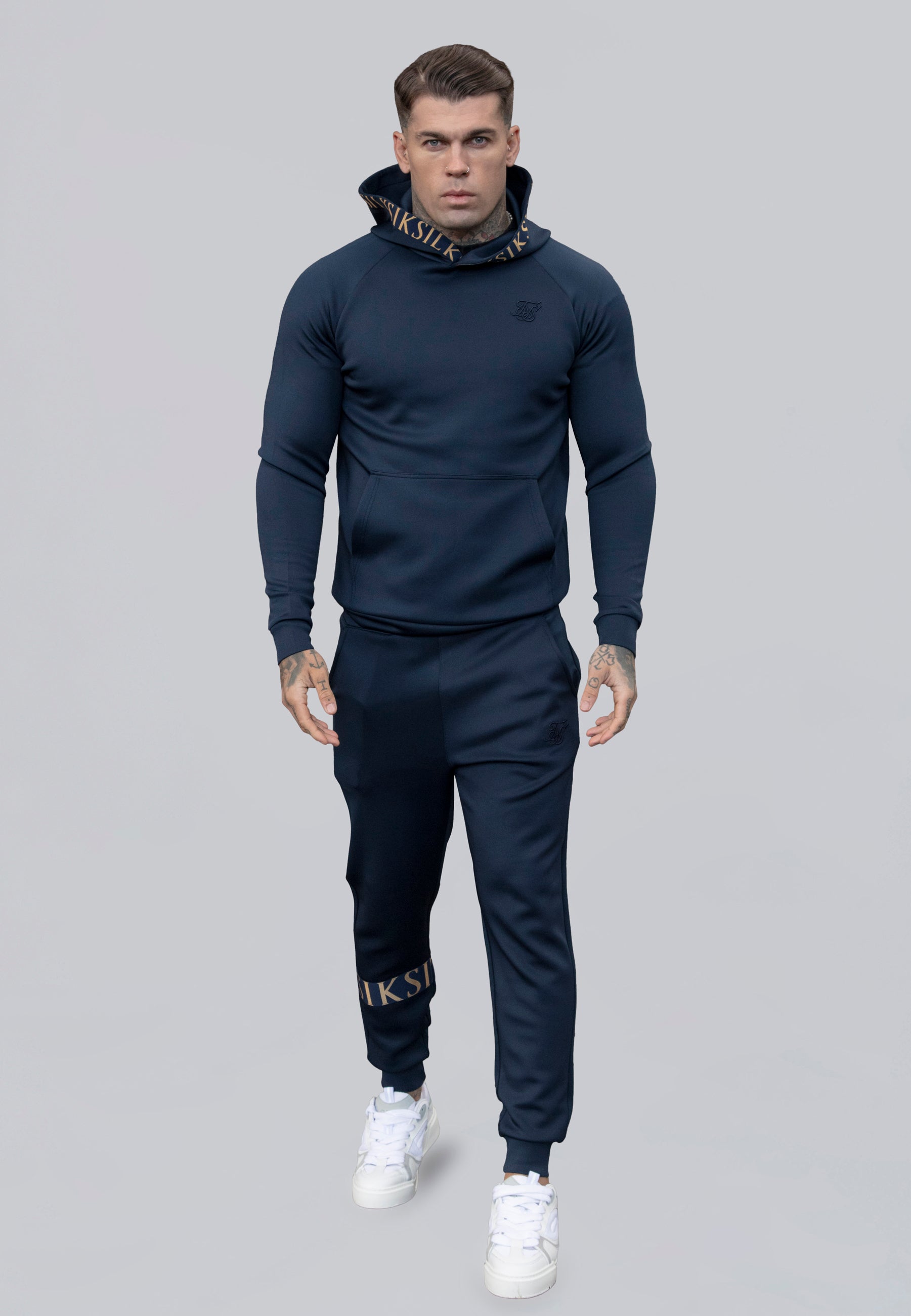 Felpa con cappuccio Dynamic in Marina Felpa con cappuccio SikSilk