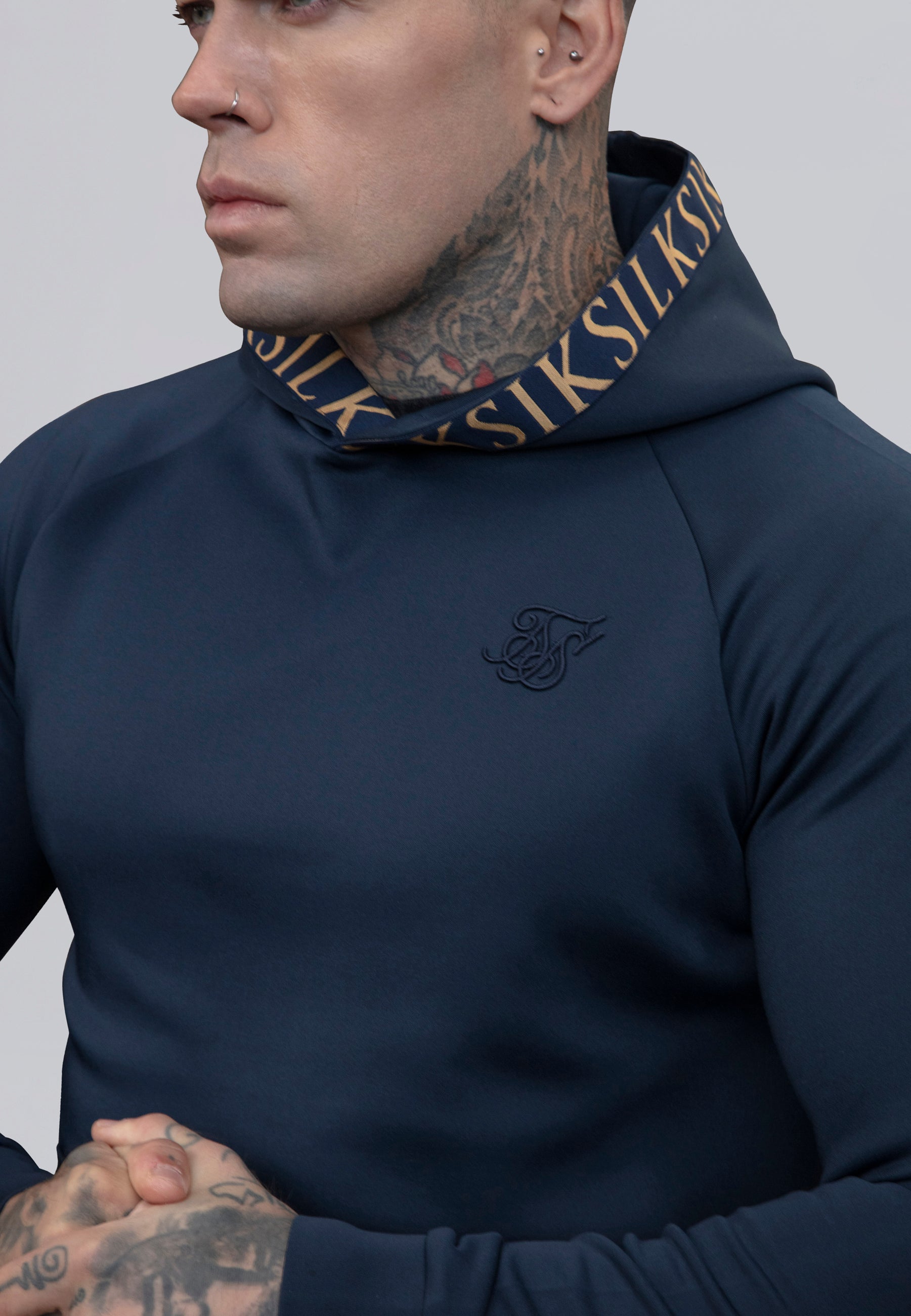 Felpa con cappuccio Dynamic in Marina Felpa con cappuccio SikSilk