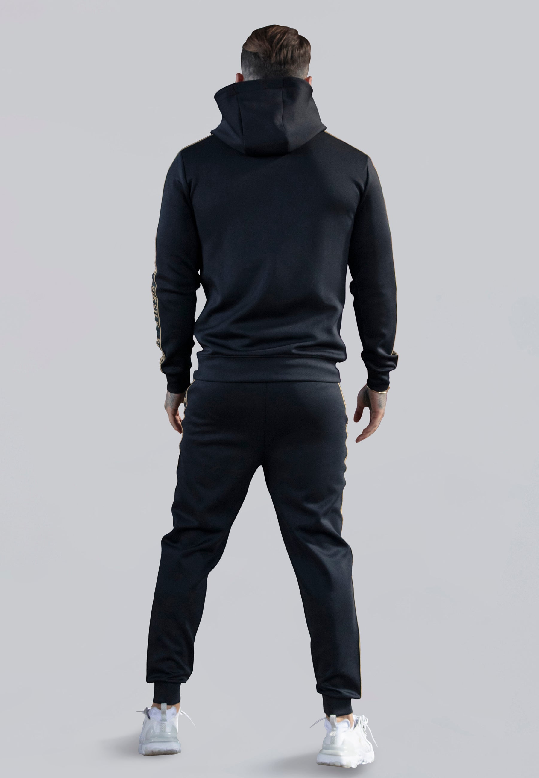 Maglioni Felpa con cappuccio in nero SikSilk