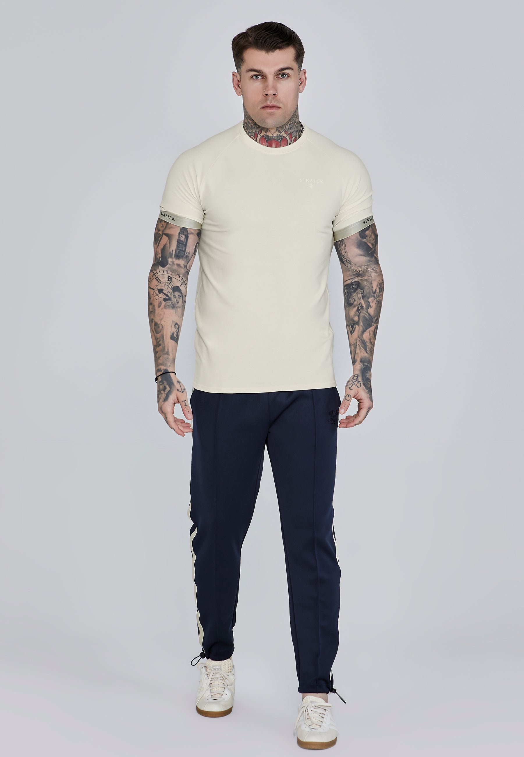 T-shirt tecnica in ecru T-shirt SikSilk