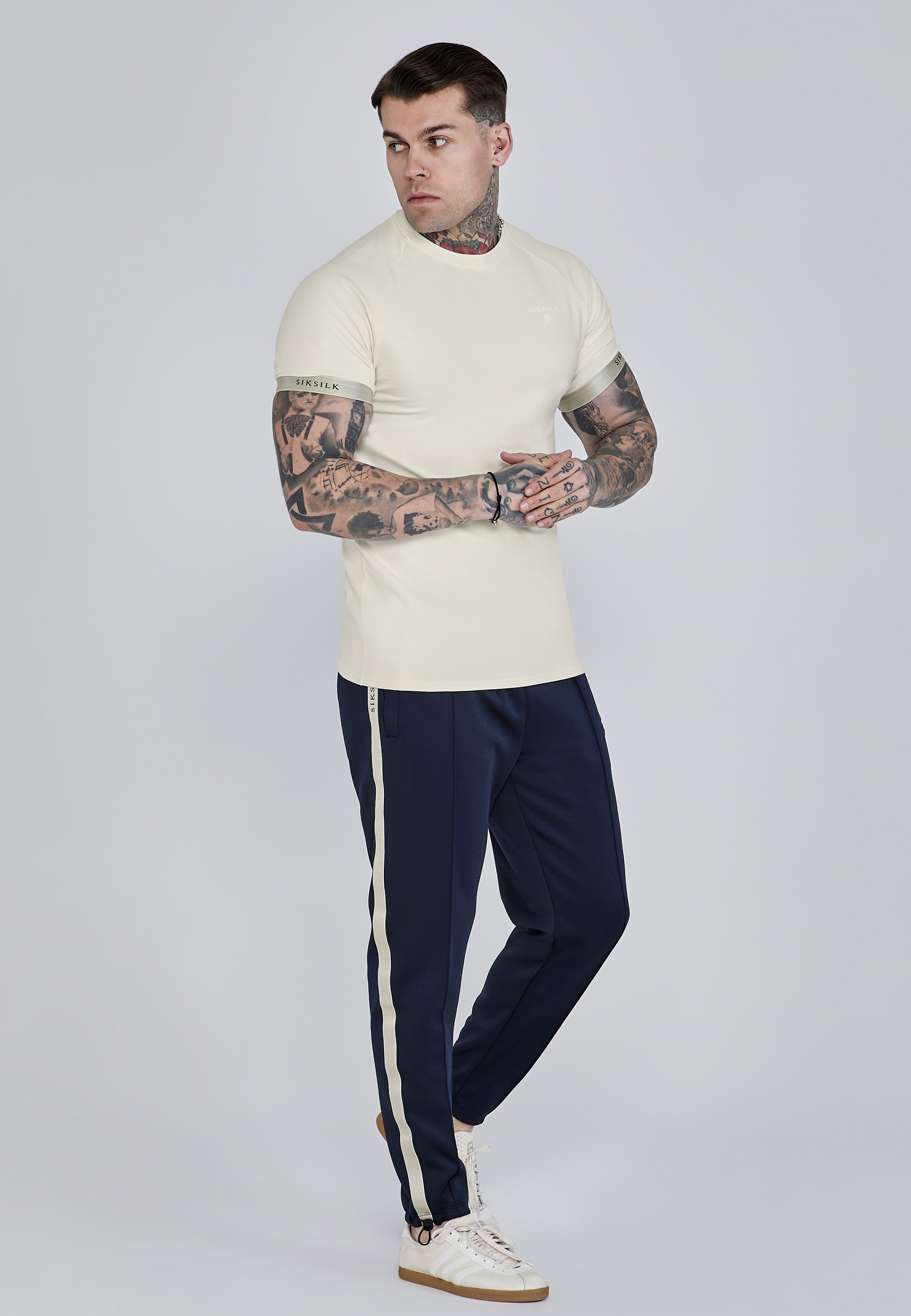 T-shirt tecnica in ecru T-shirt SikSilk