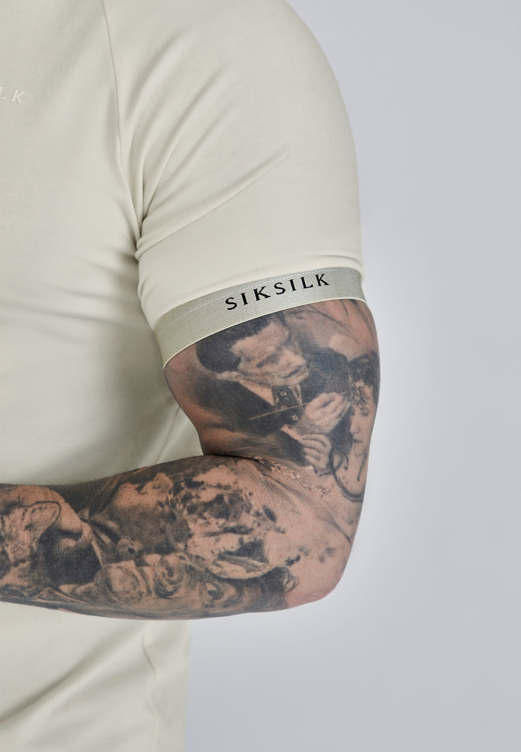 T-shirt tecnica in ecru T-shirt SikSilk