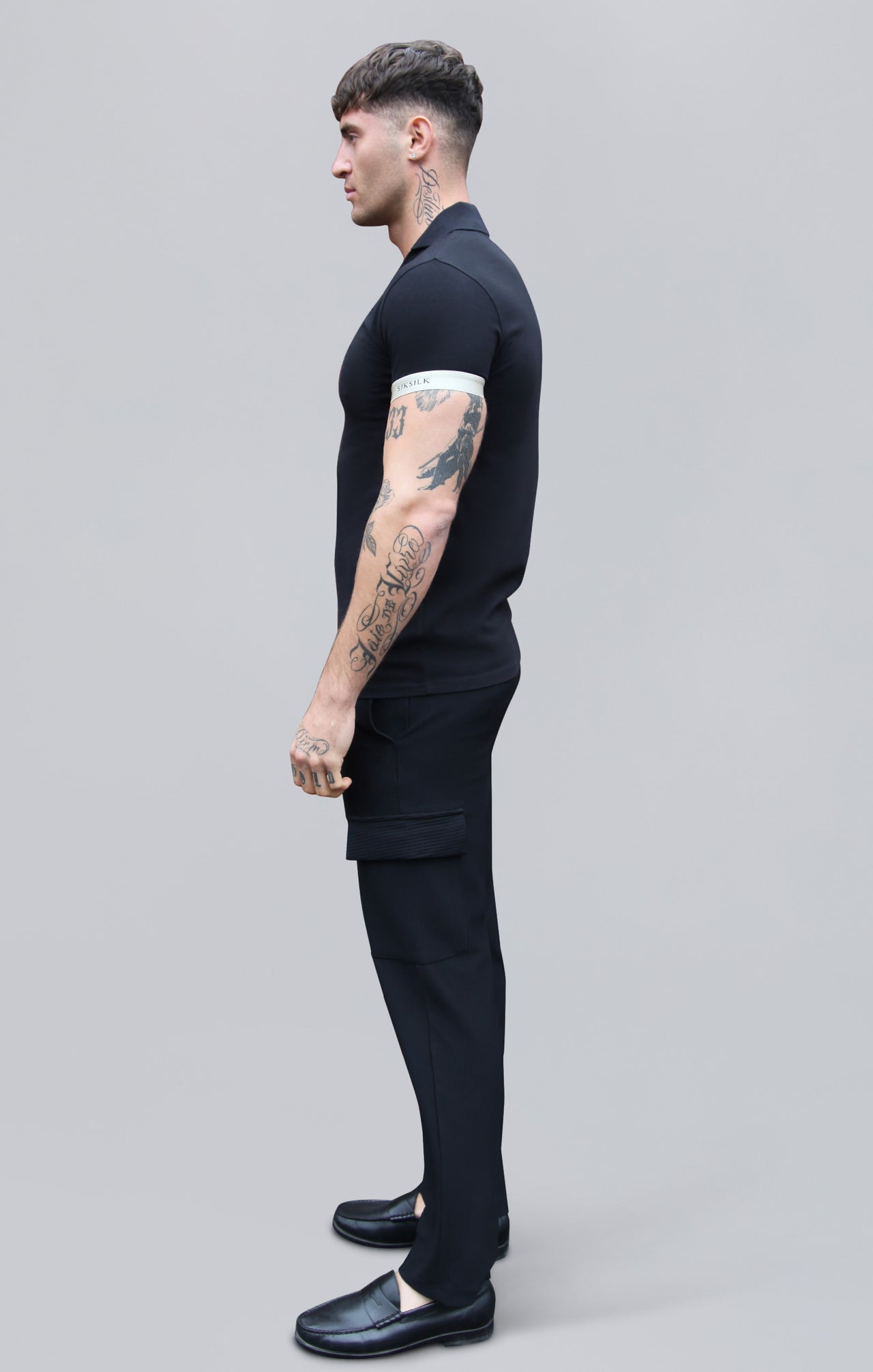 Maglietta Polo in Nero Magliette SikSilk