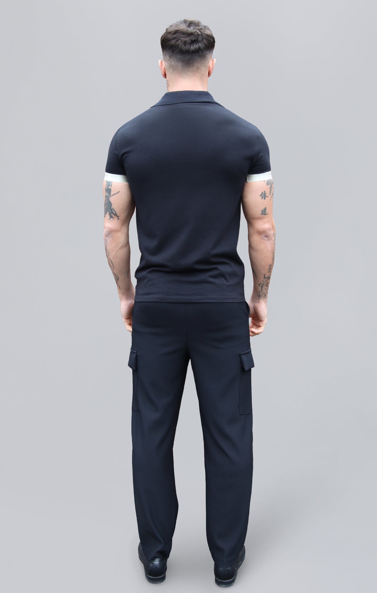 Maglietta Polo in Nero Magliette SikSilk