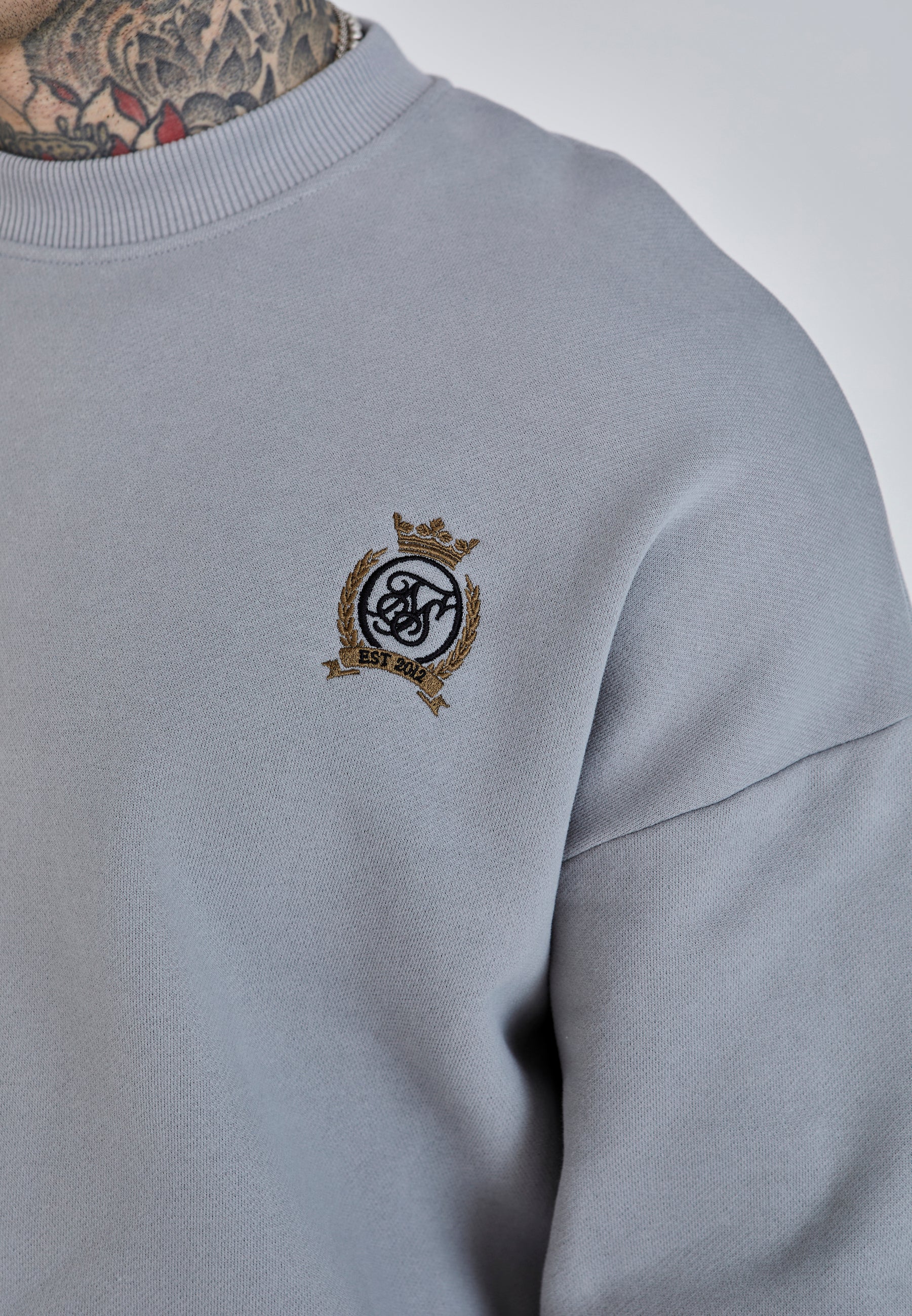 Maglione oversize in grigio Felpe SikSilk