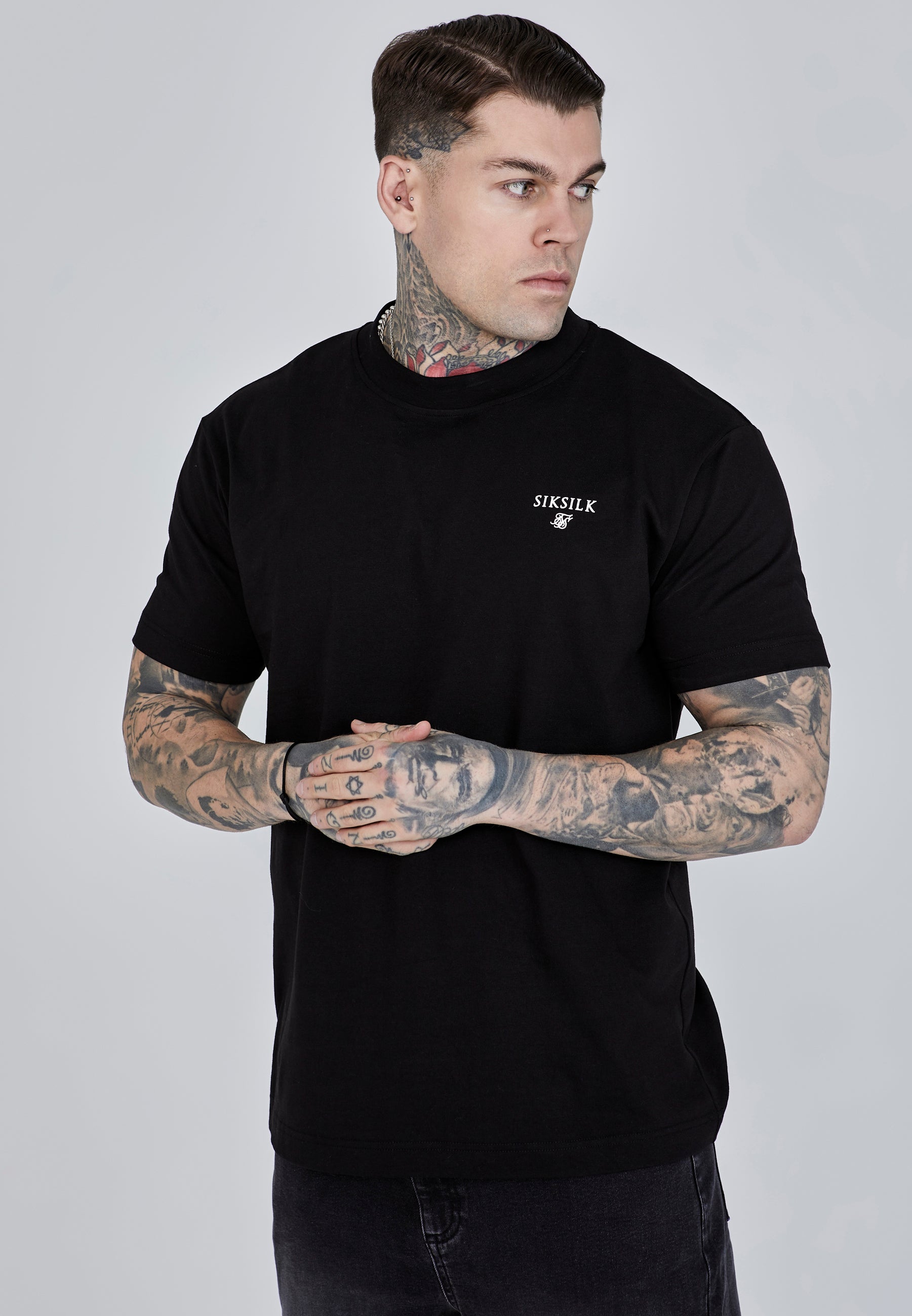 Maglietta grafica in nero Magliette SikSilk