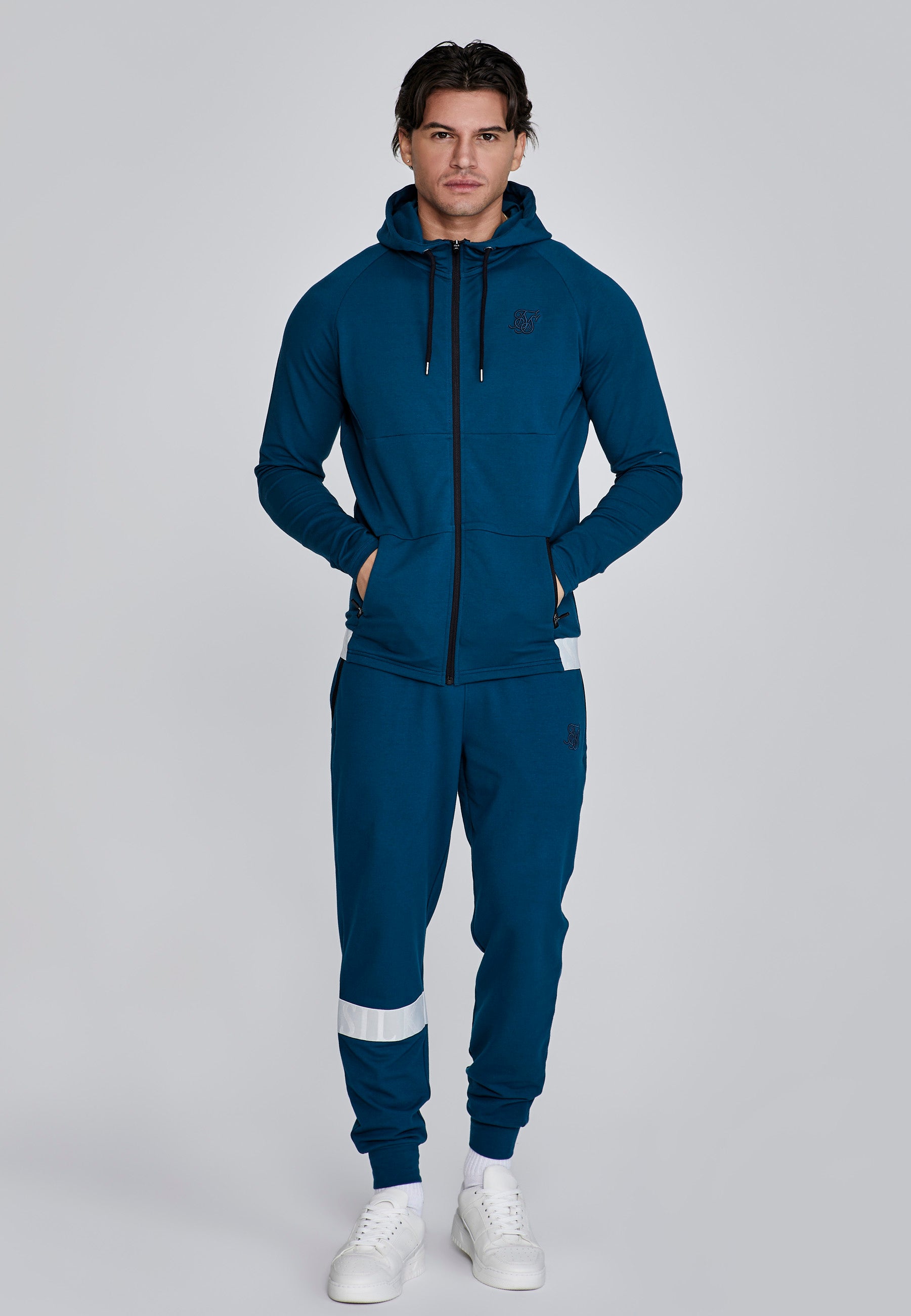 Joggers dinamici in pantaloni blu SikSilk