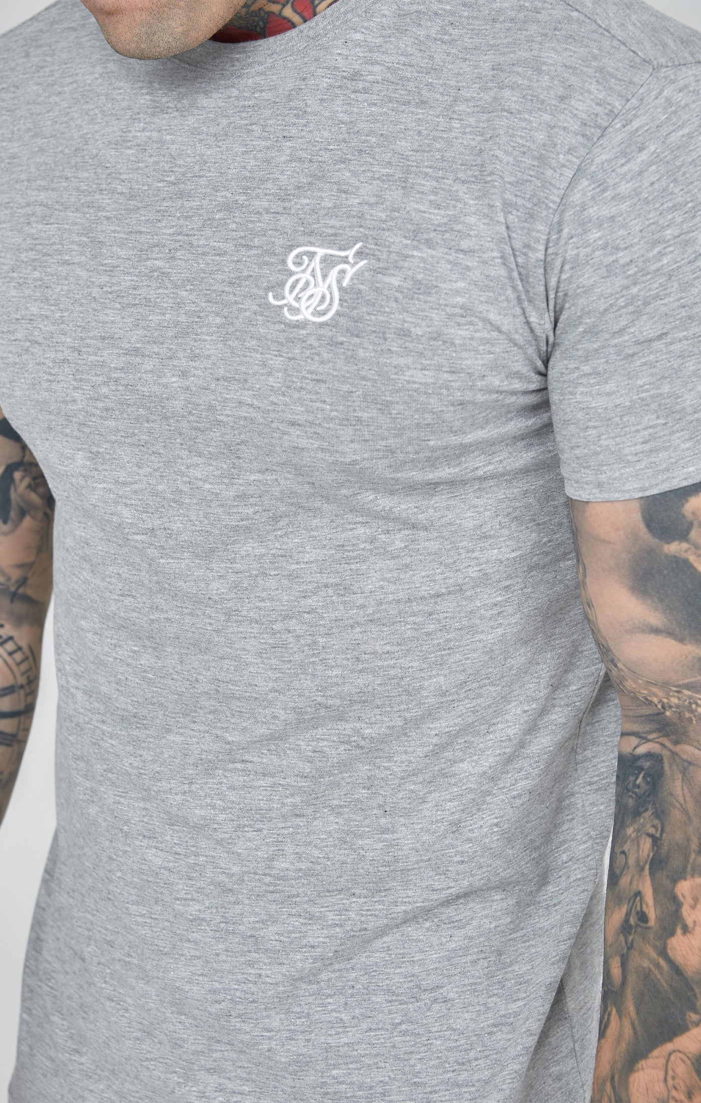 Maglietta Essentials in grigio marna Magliette SikSilk