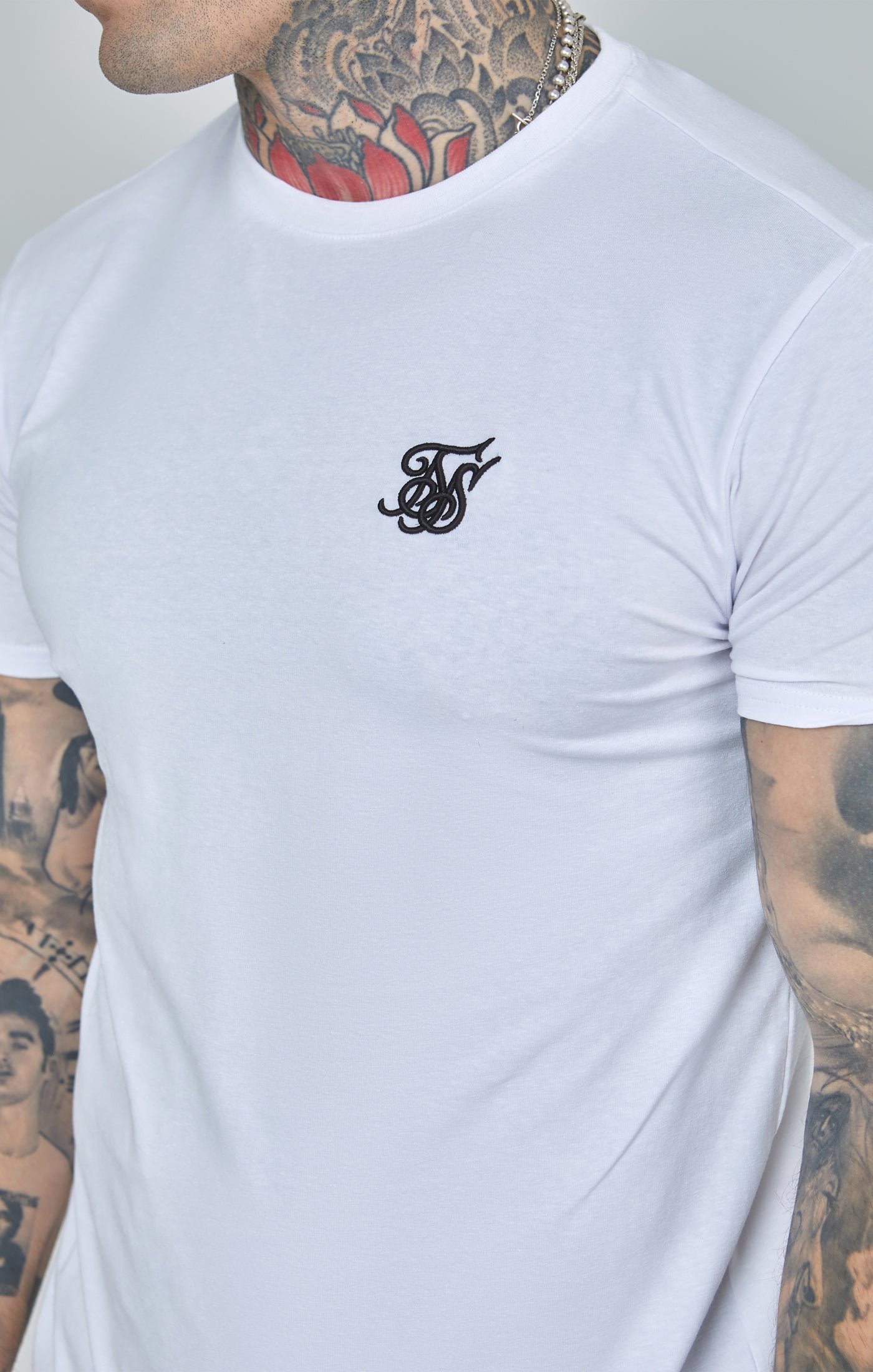 Maglietta Essentials in Bianco Magliette SikSilk
