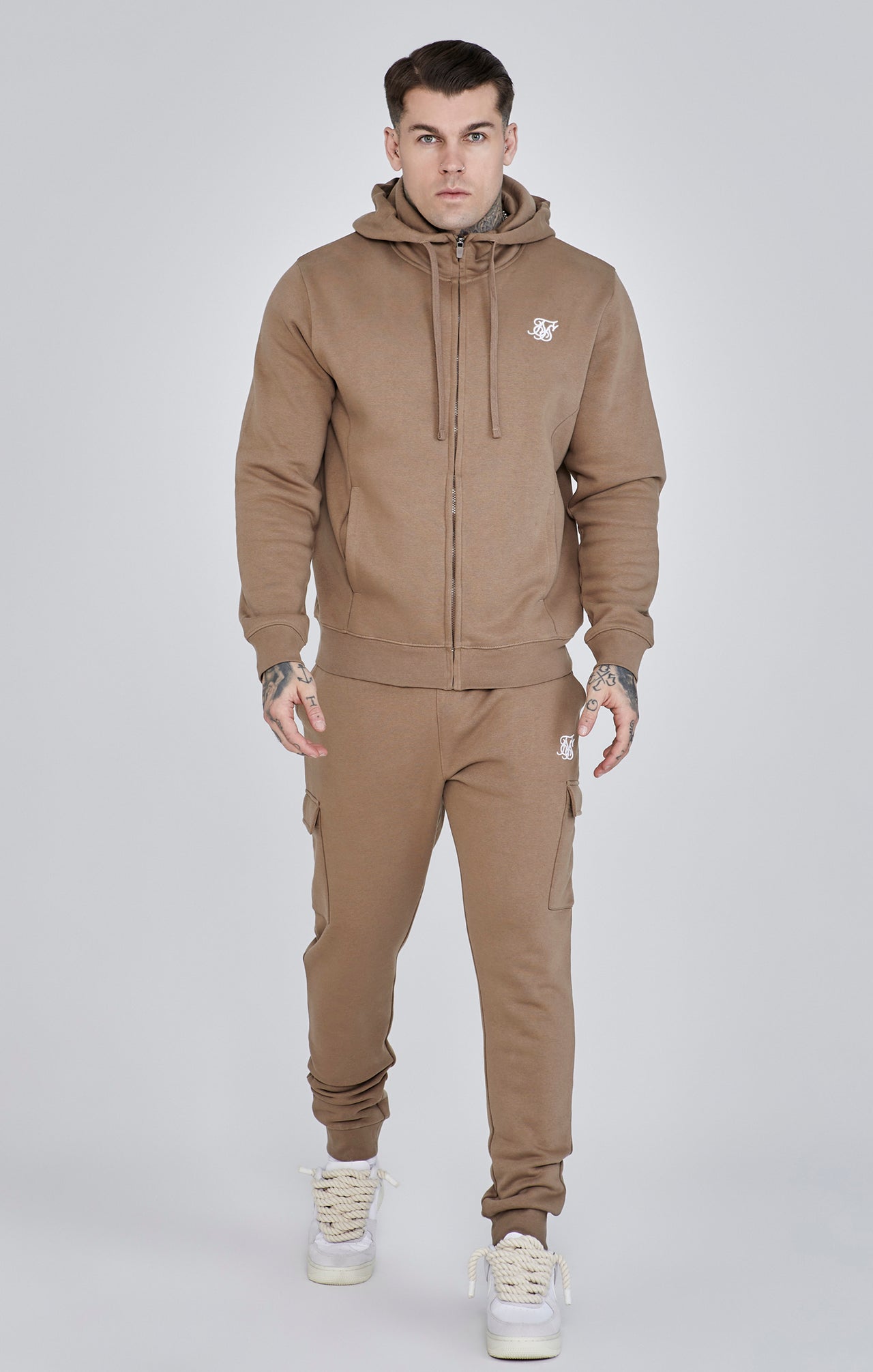 Pantalone Cargo Essentials in marrone Pantaloni SikSilk