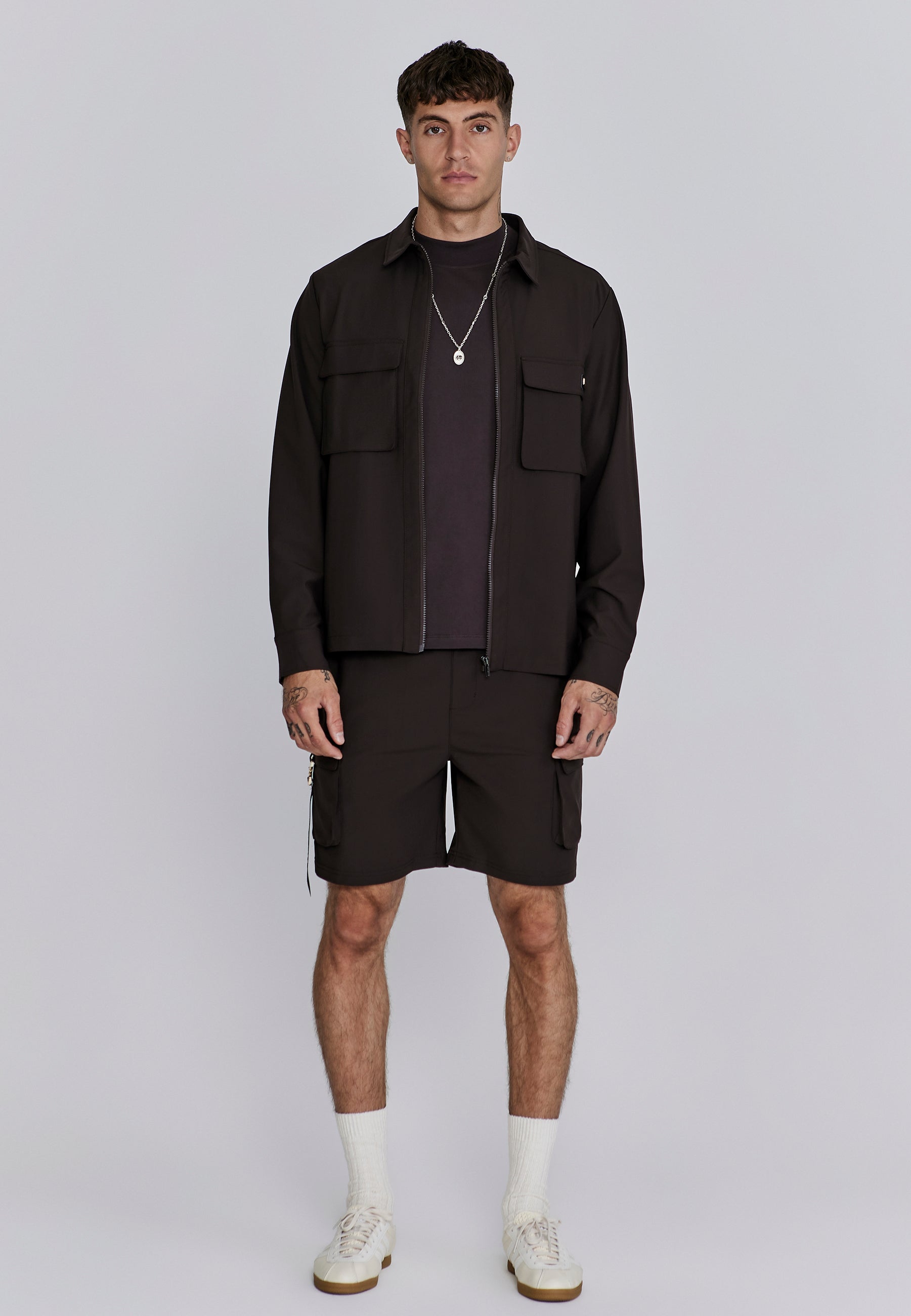 Pantaloncini Flight Cargo in marrone SikSilk