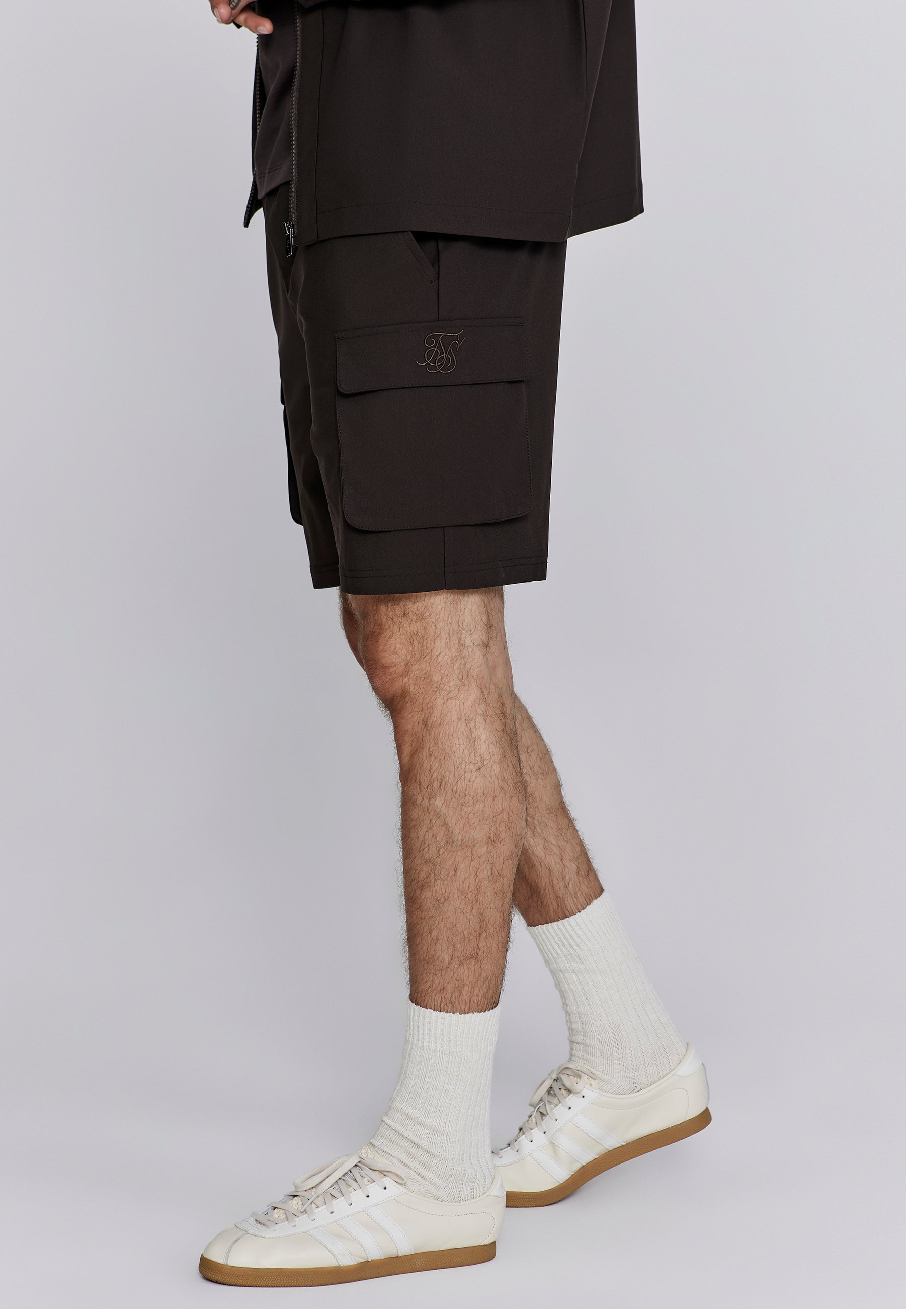 Pantaloncini Flight Cargo in marrone SikSilk