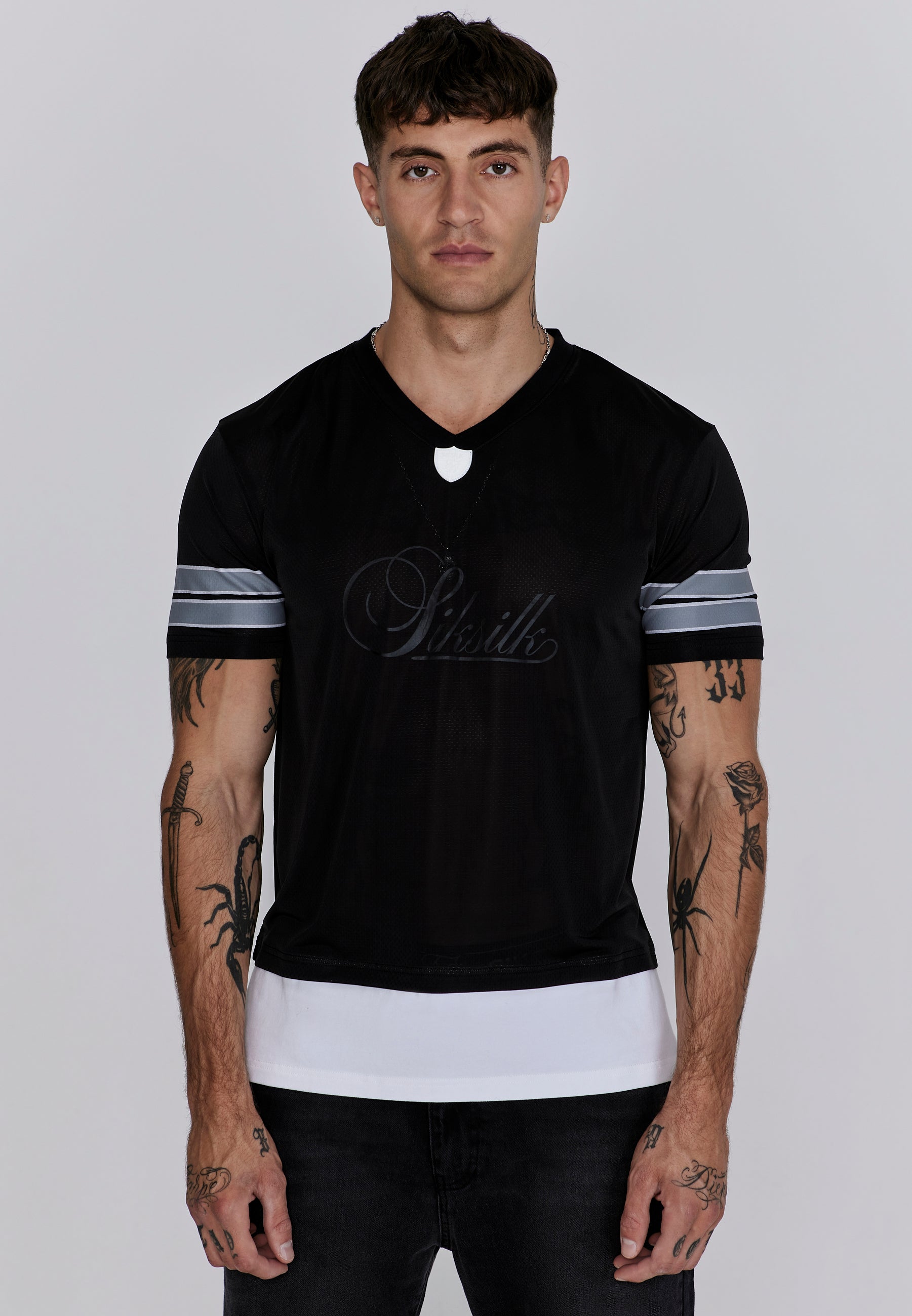 Maglietta sportiva in nero Magliette SikSilk