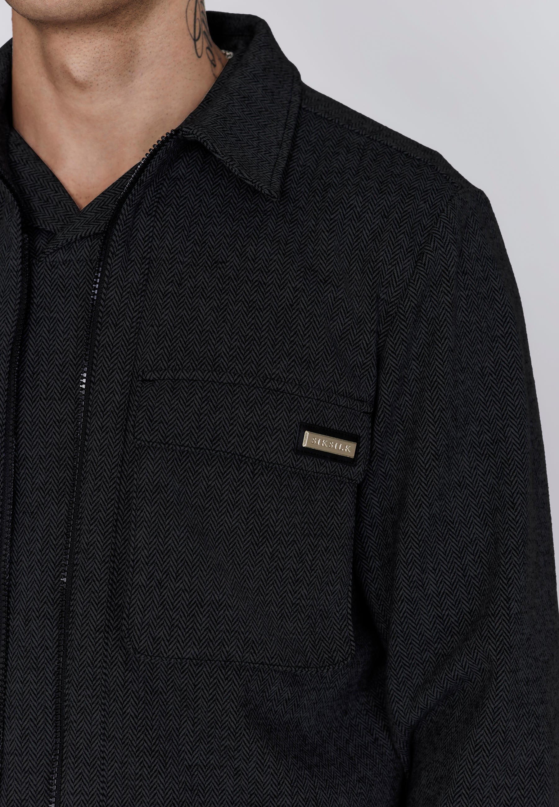 Camicia elegante in nero Camicie SikSilk