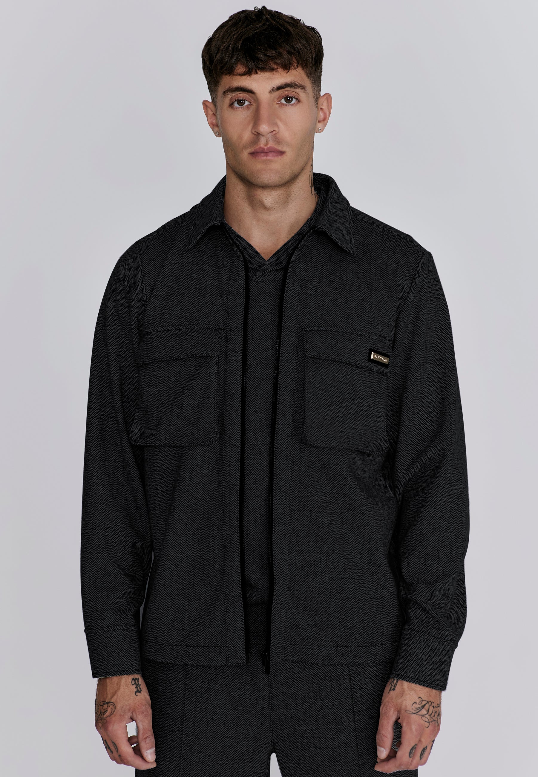 Camicia elegante in nero Camicie SikSilk