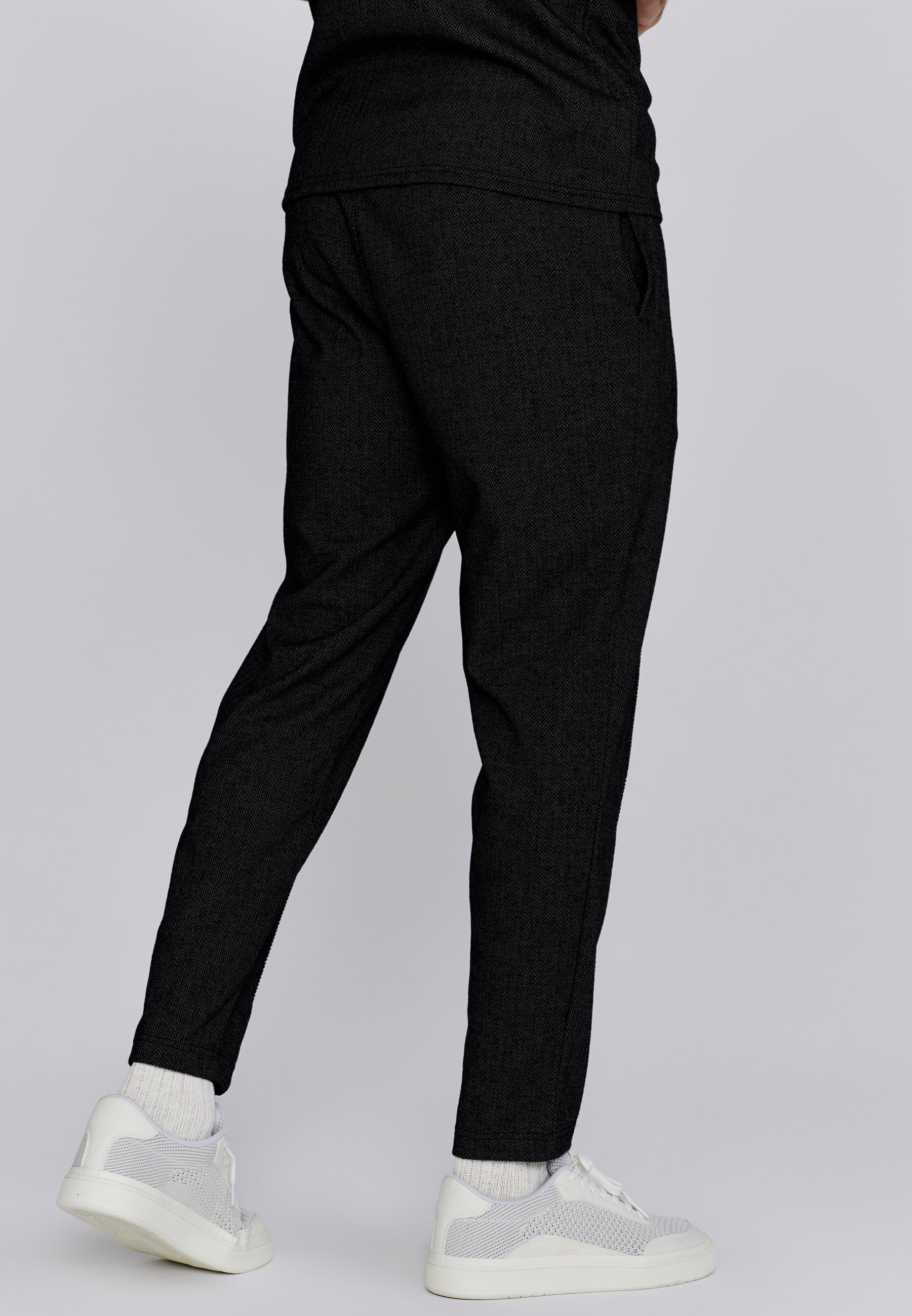 Jogger intelligente in pantaloni neri SikSilk