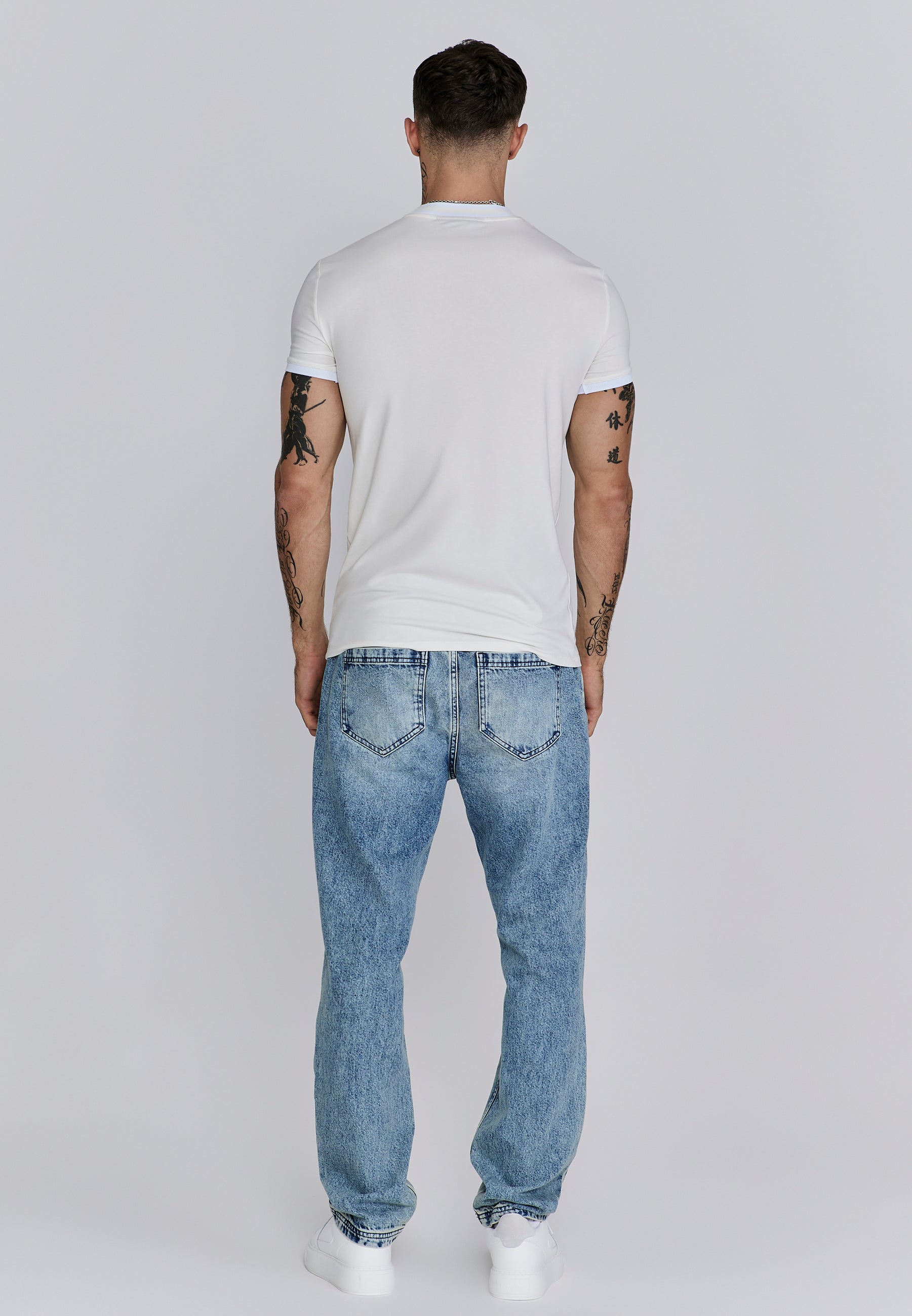 T-shirt Ringer in ecru T-shirt SikSilk