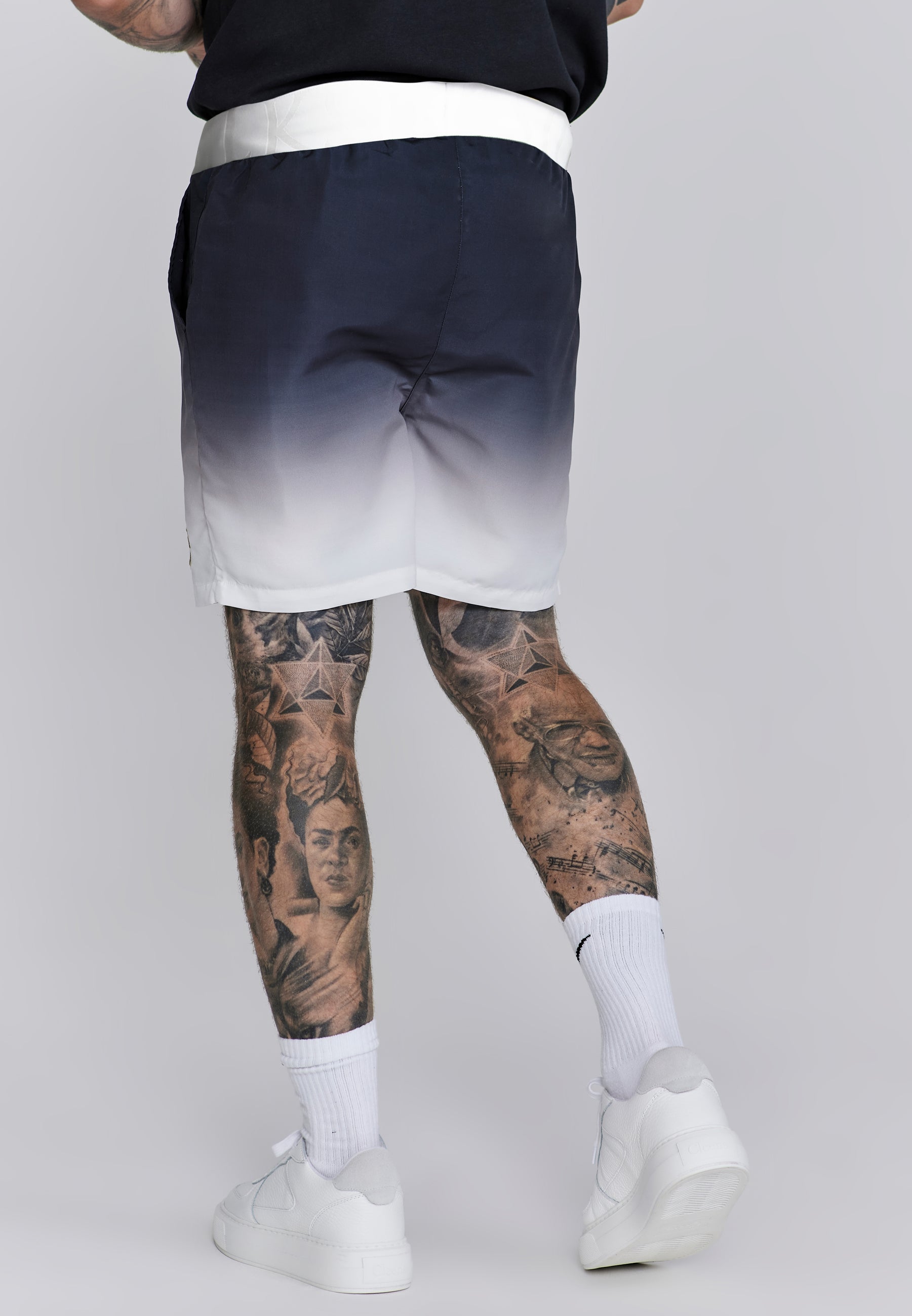 Pantaloncini da bagno Fade in Marina, pantaloncini da bagno bianchi SikSilk