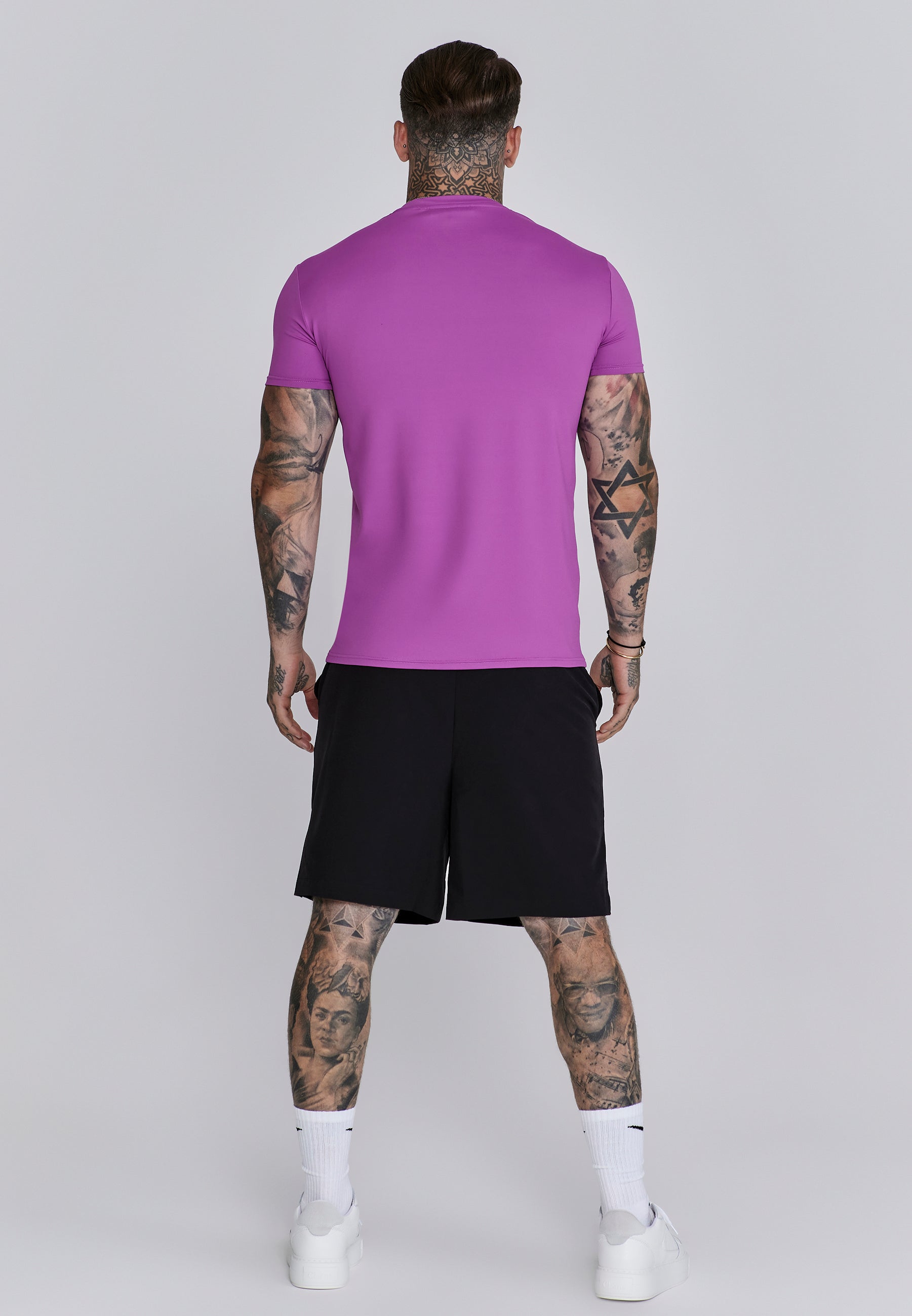 Maglietta Muscle Fit in rosa Magliette SikSilk