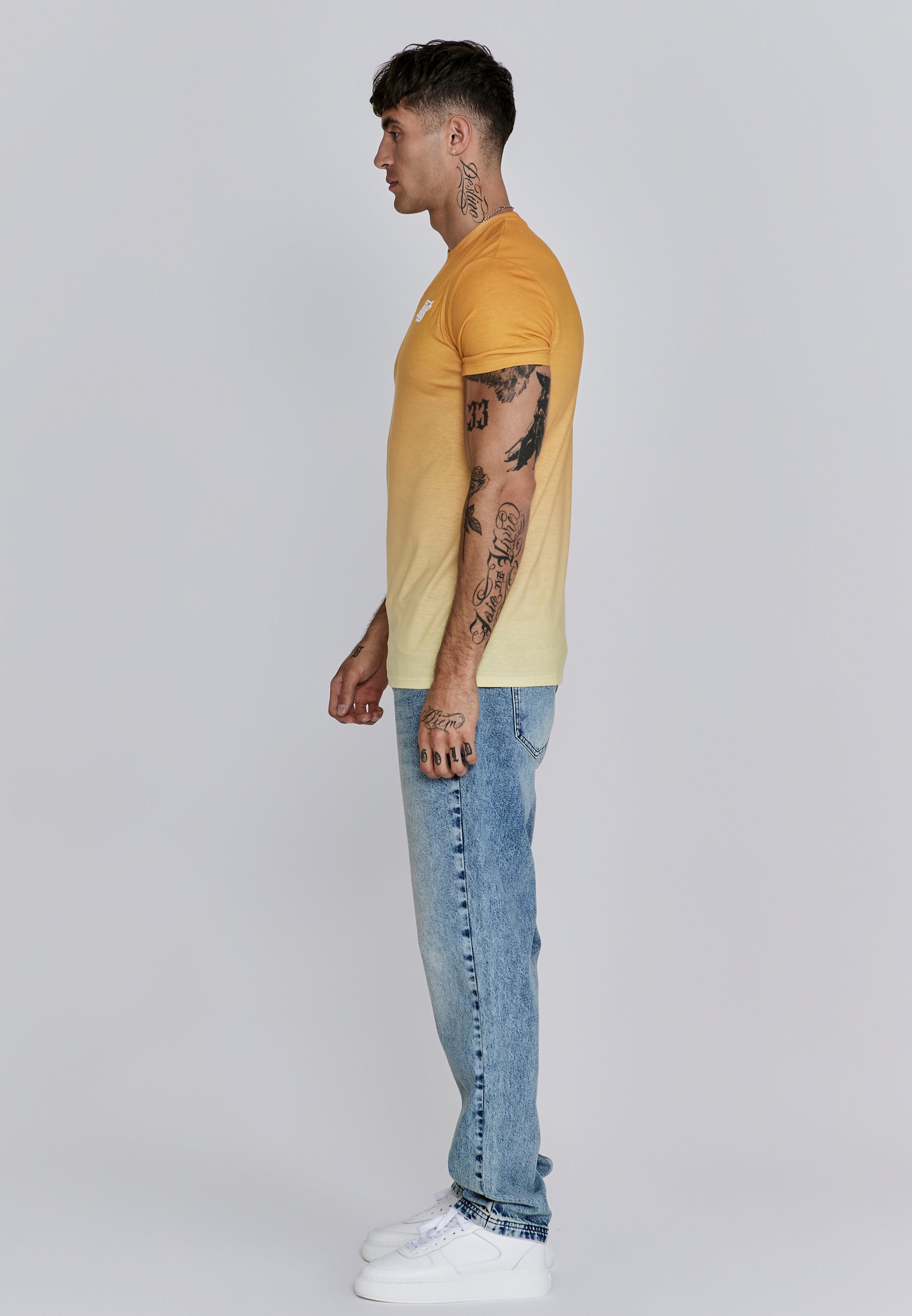 Maglietta Fade in arancione, giallo Magliette SikSilk