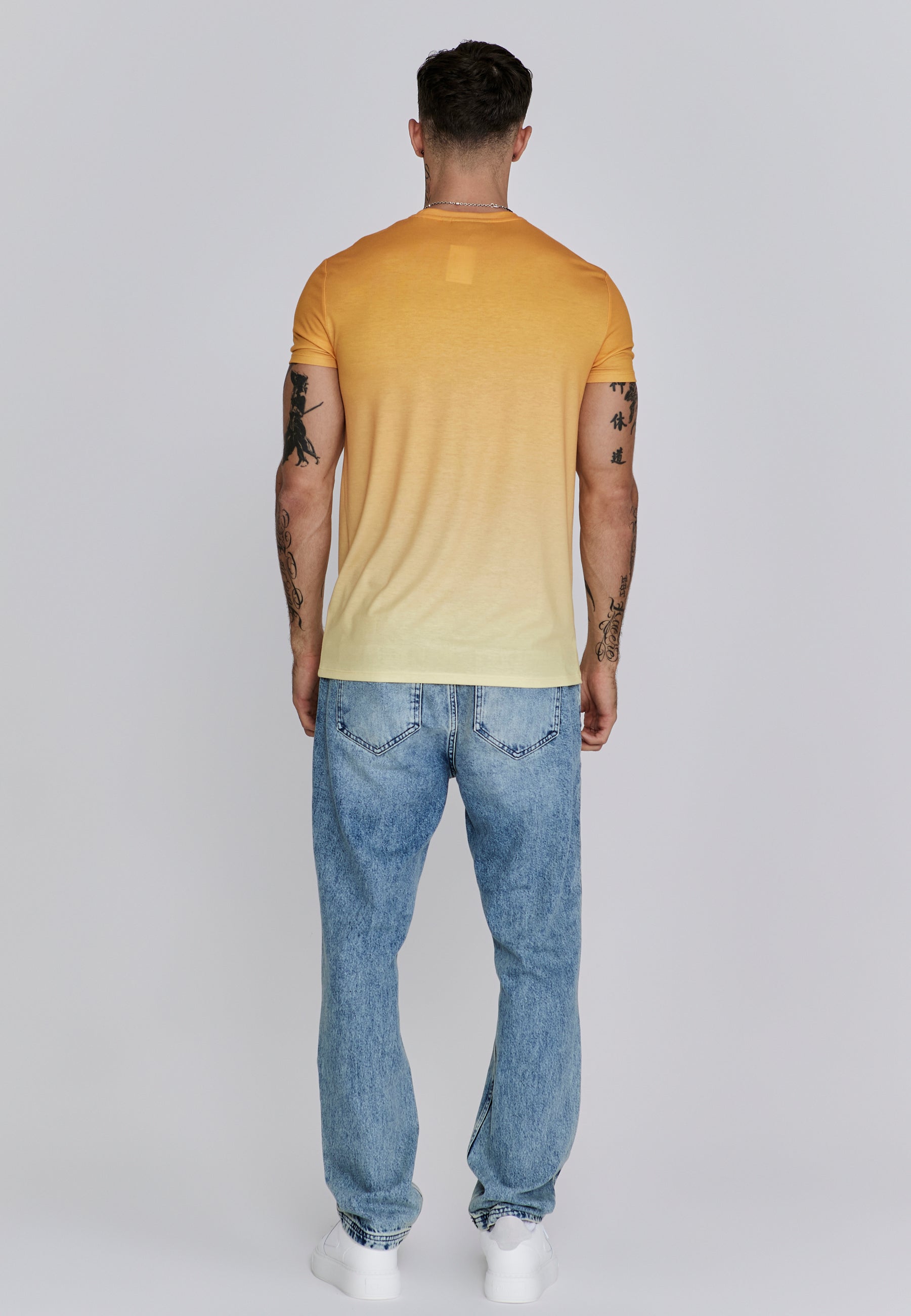 Maglietta Fade in arancione, giallo Magliette SikSilk