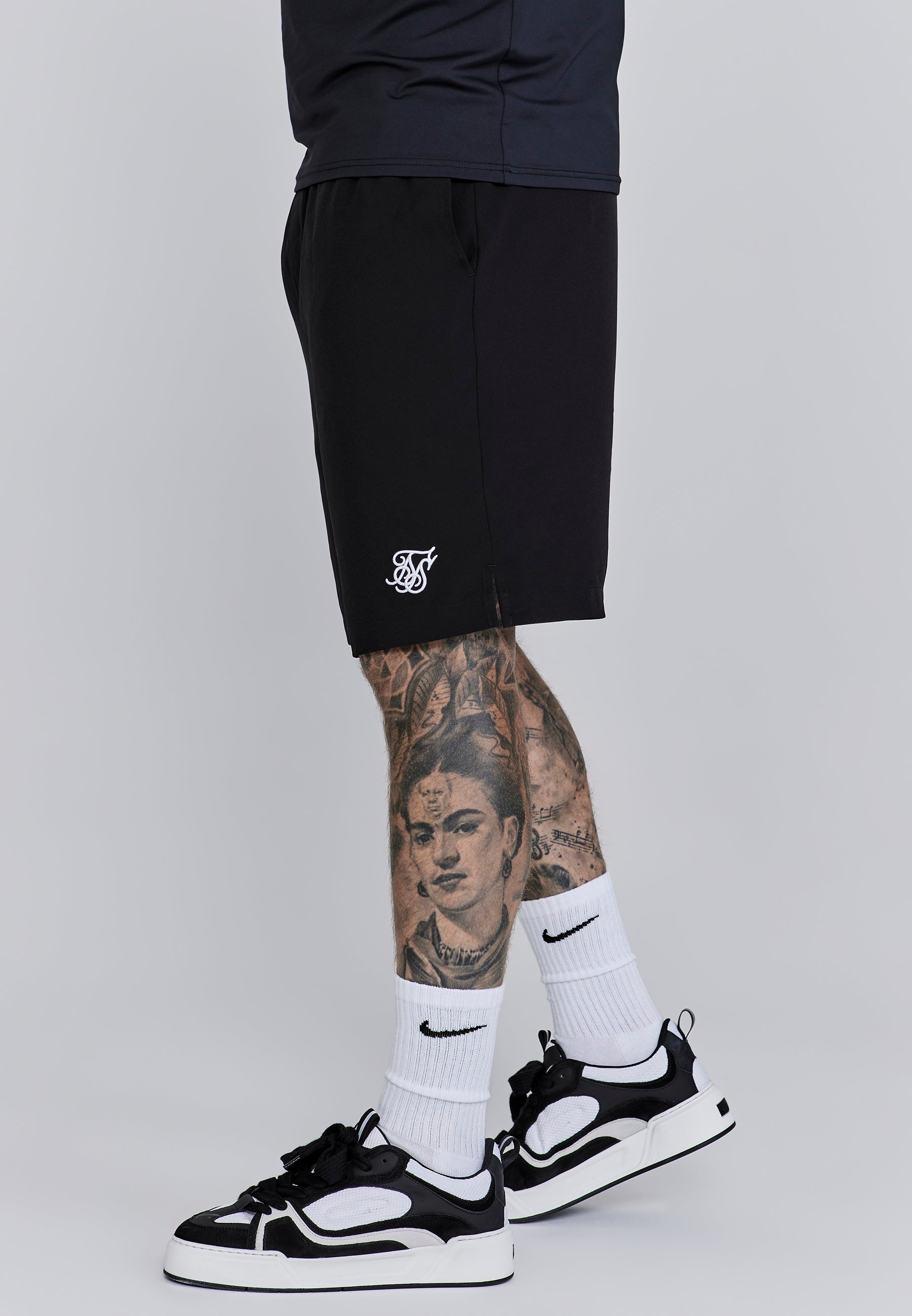 Pantaloncini corti in nero SikSilk