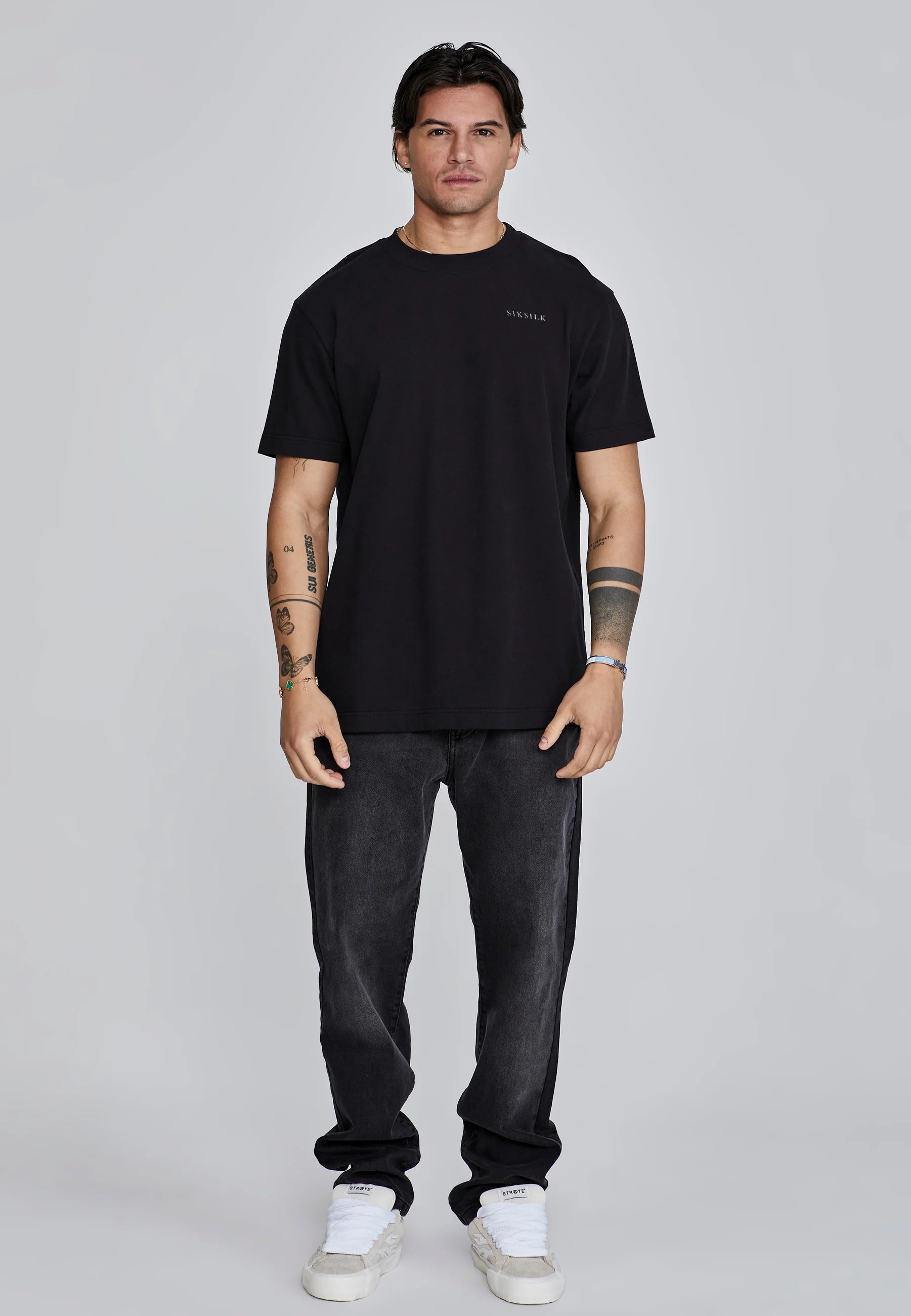 Maglietta Filigree in nero Magliette SikSilk