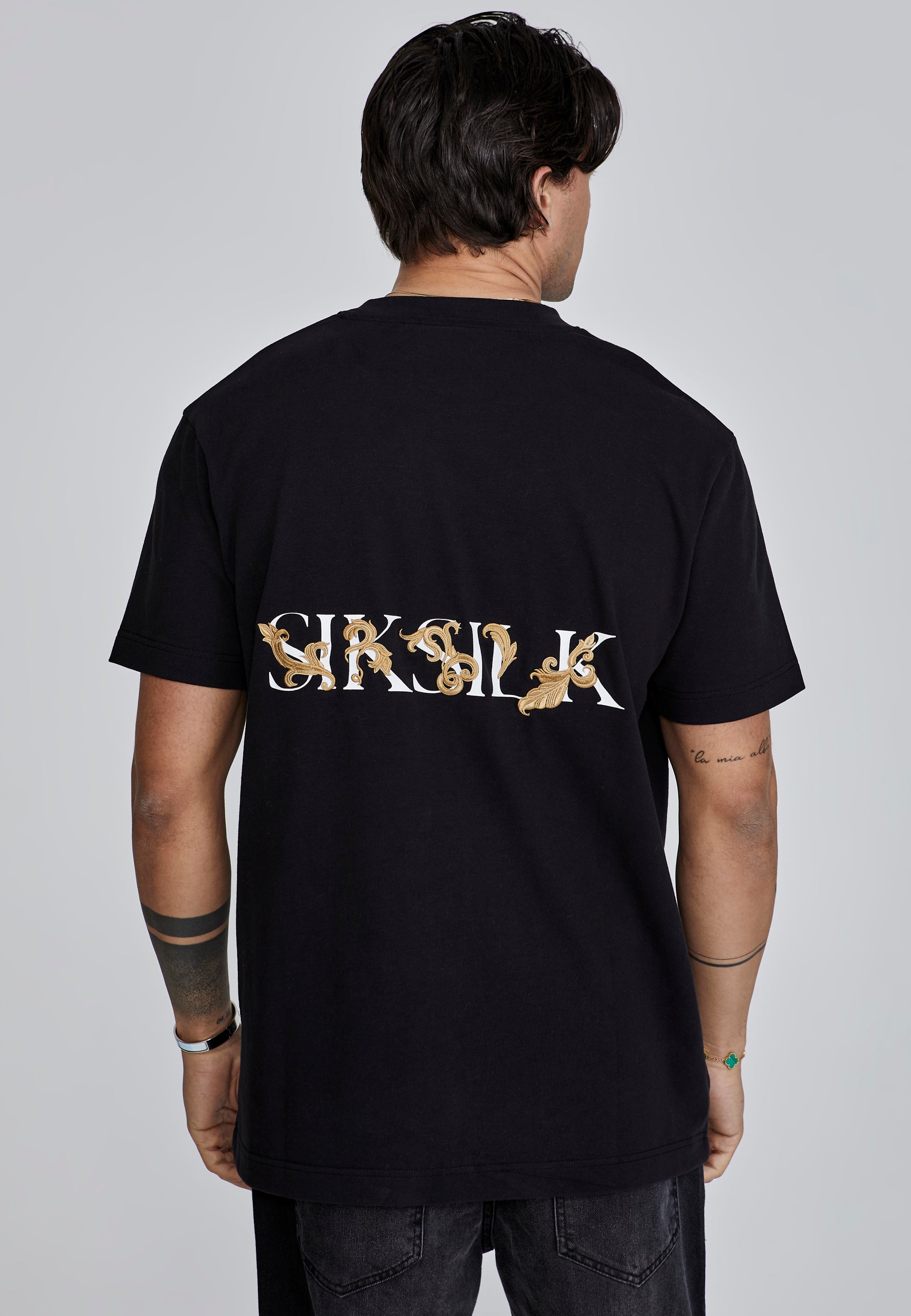 Maglietta Filigree in nero Magliette SikSilk
