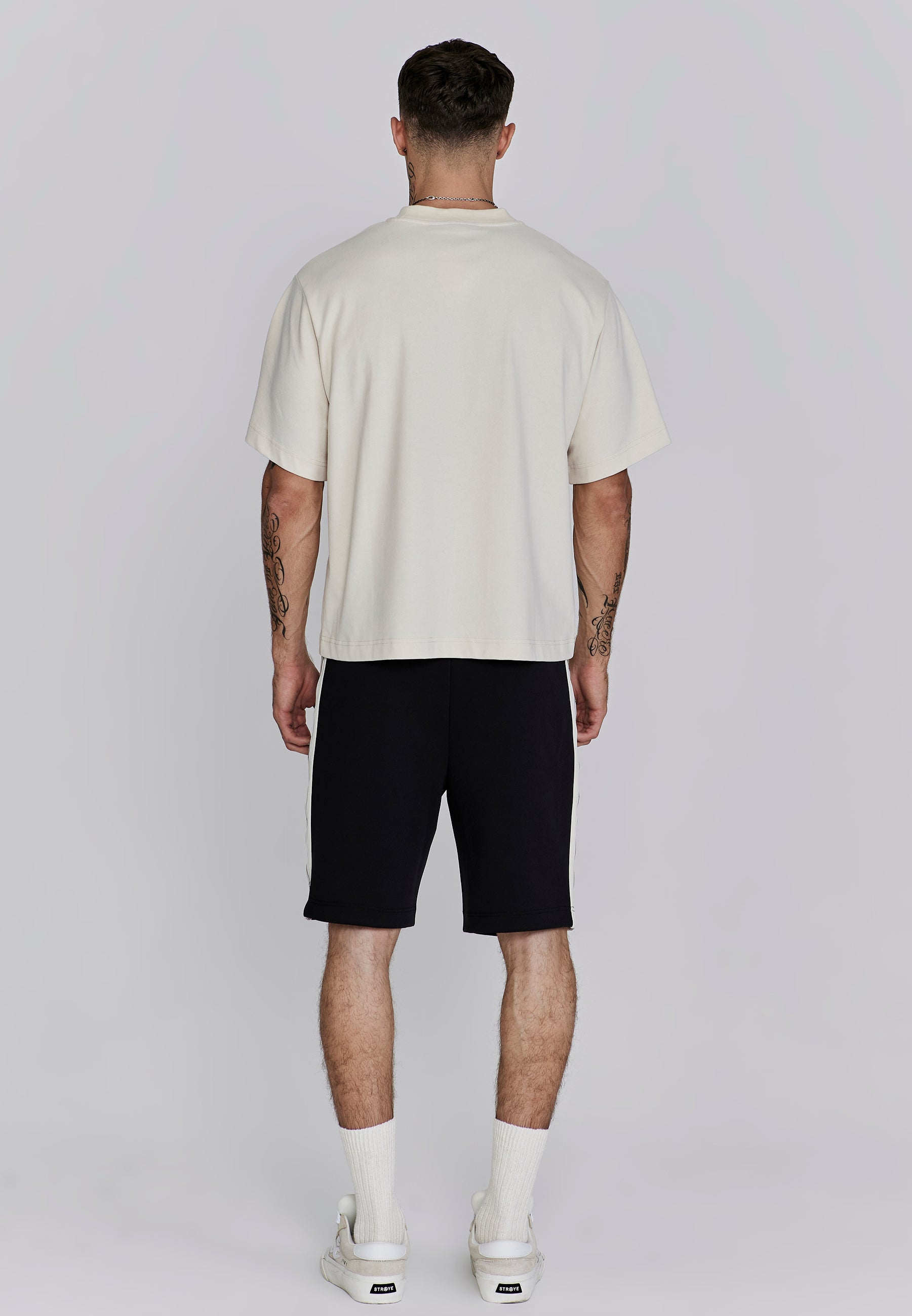 Maglietta grafica in ecru T-shirt SikSilk