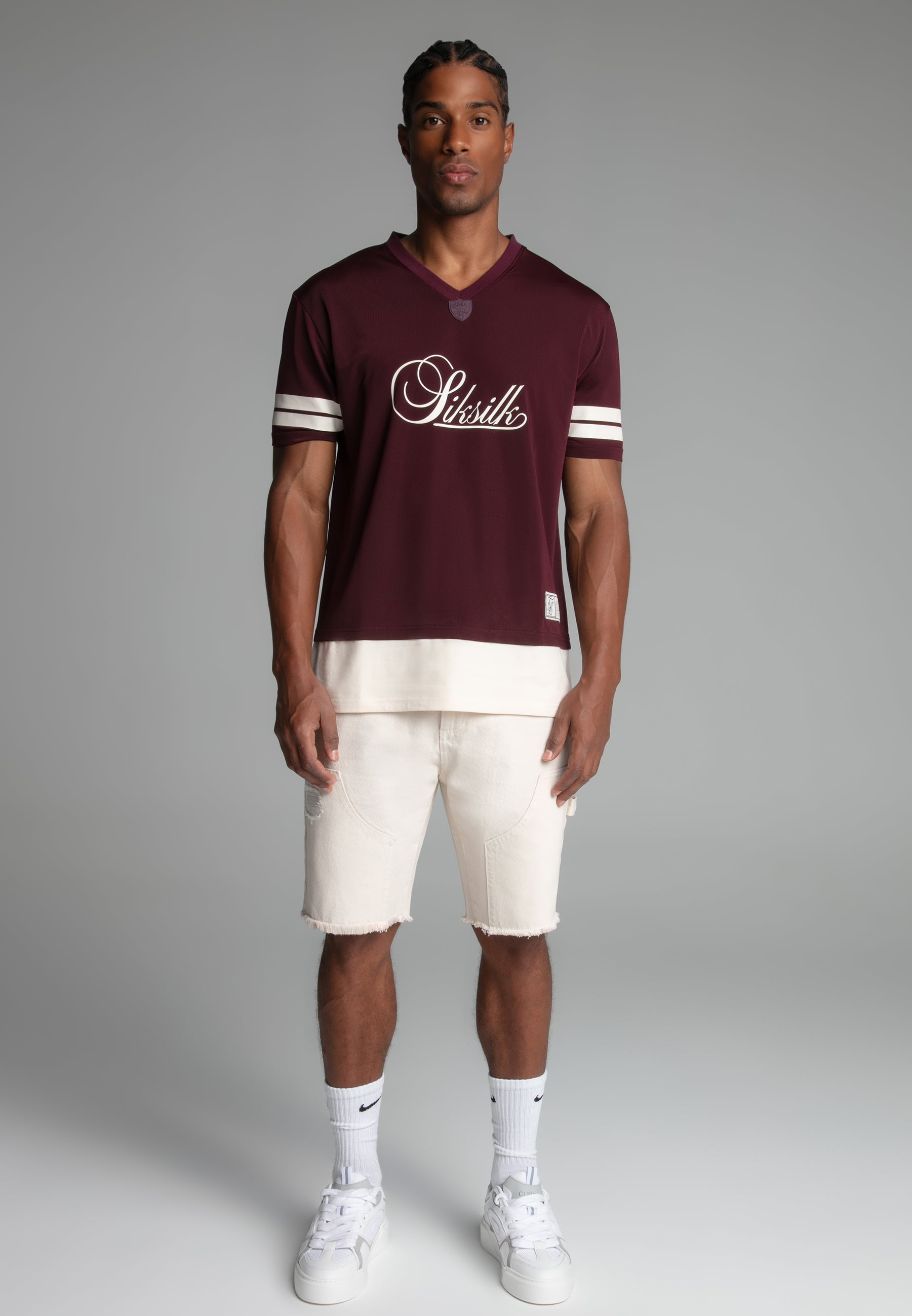 Maglietta sportiva in borgogna Magliette SikSilk