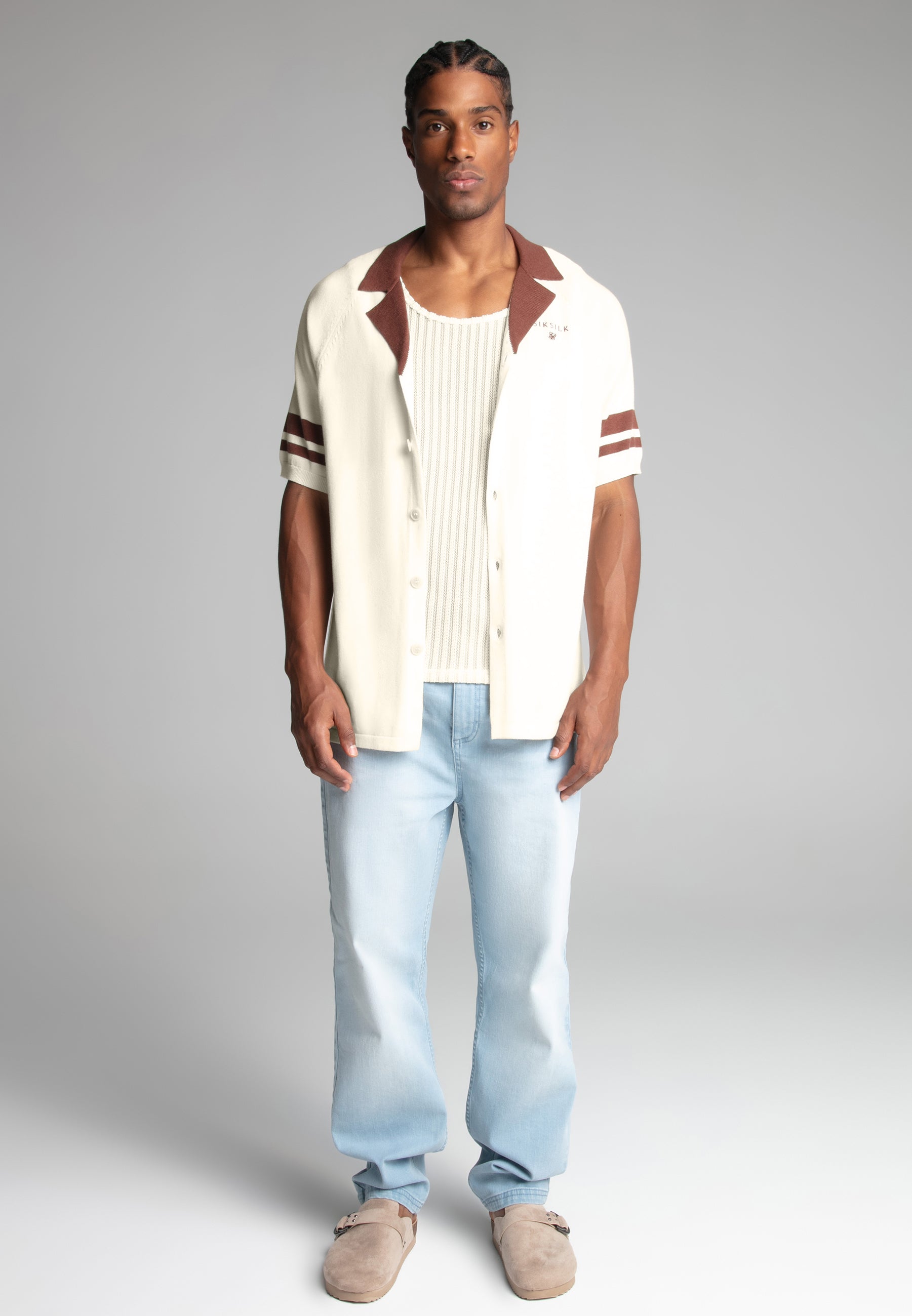 Camicia Retro Resort in ecru Camicie SikSilk