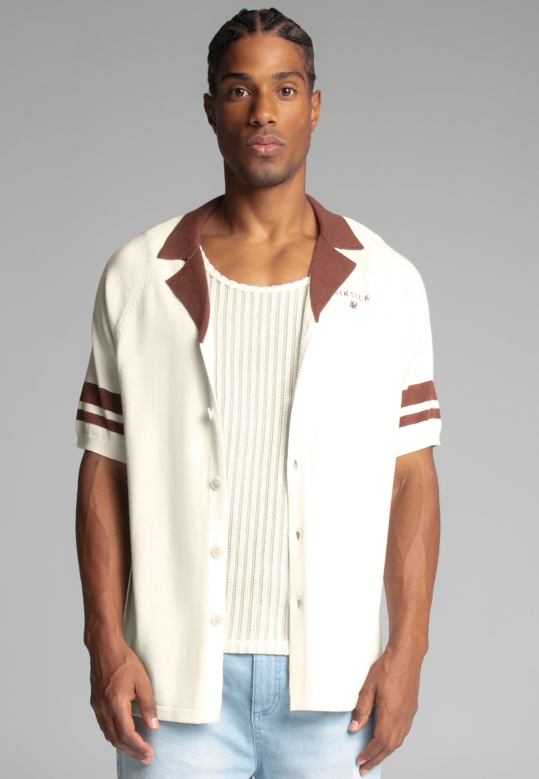 Camicia Retro Resort in ecru Camicie SikSilk