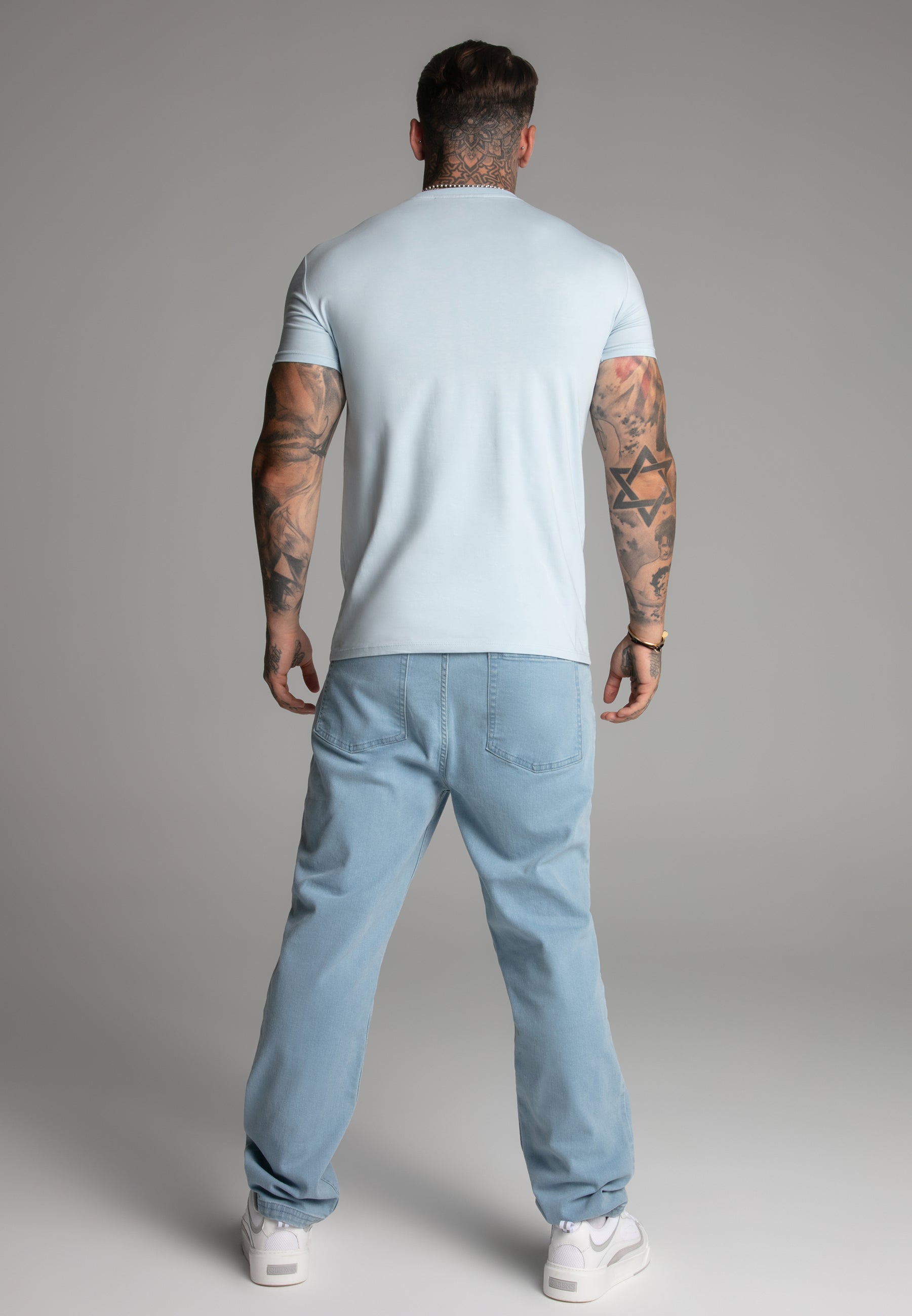 Maglietta Muscle Fit in blu Magliette SikSilk