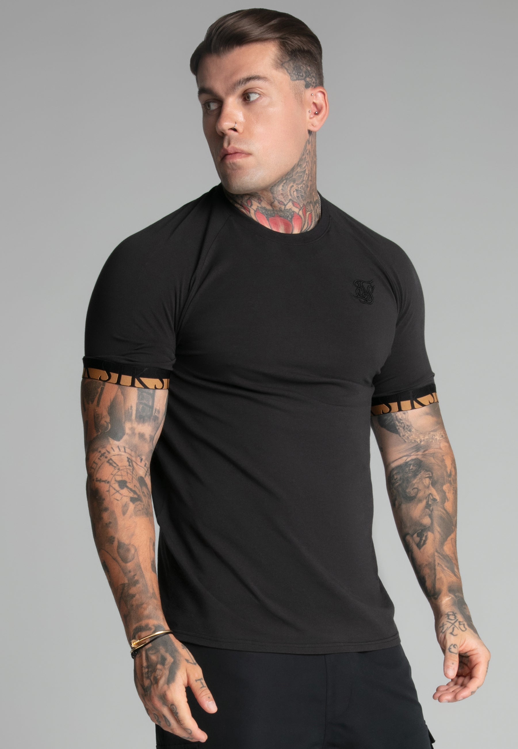 Maglietta Tech in nero Magliette SikSilk
