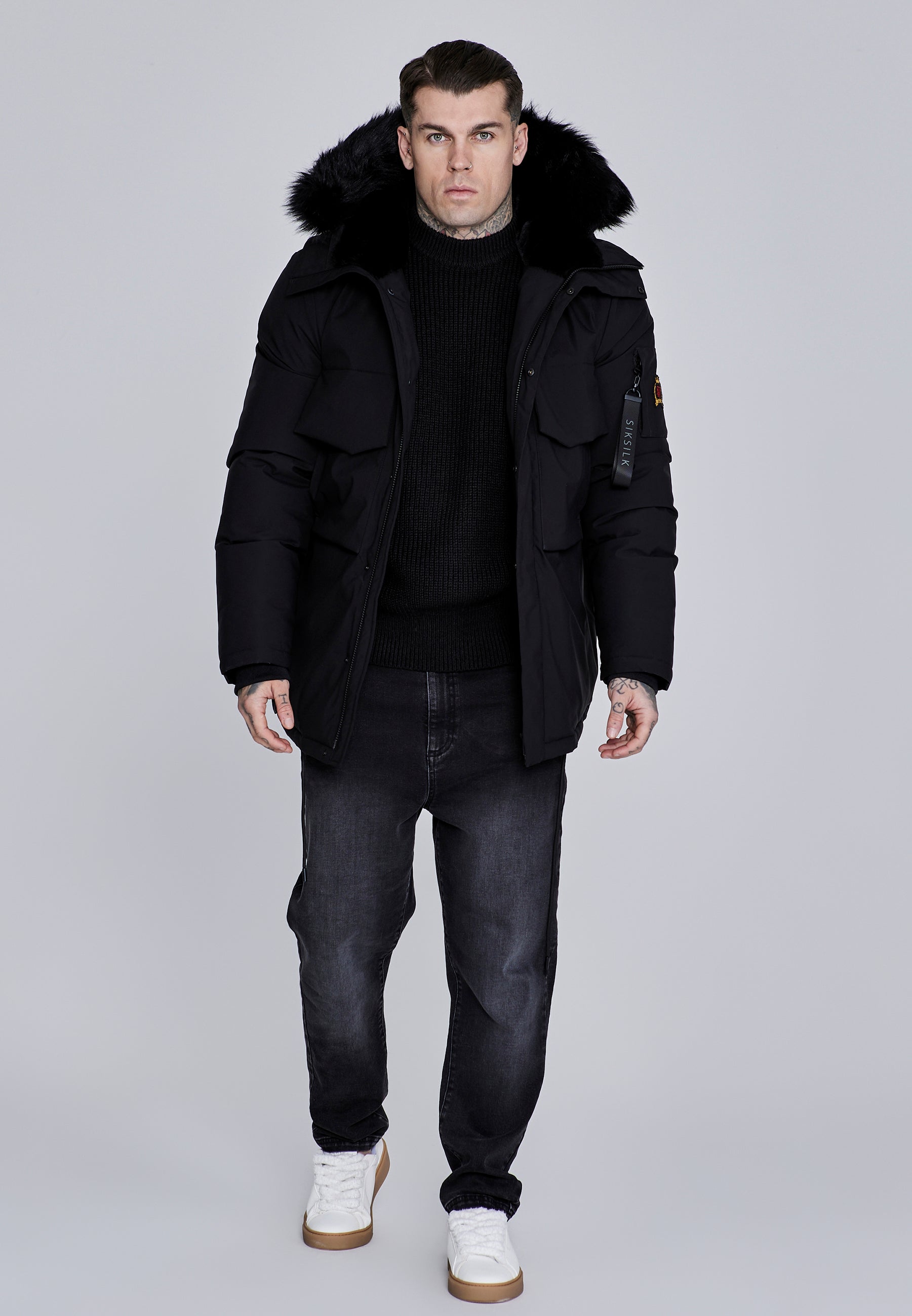 Parka in giacche nere SikSilk
