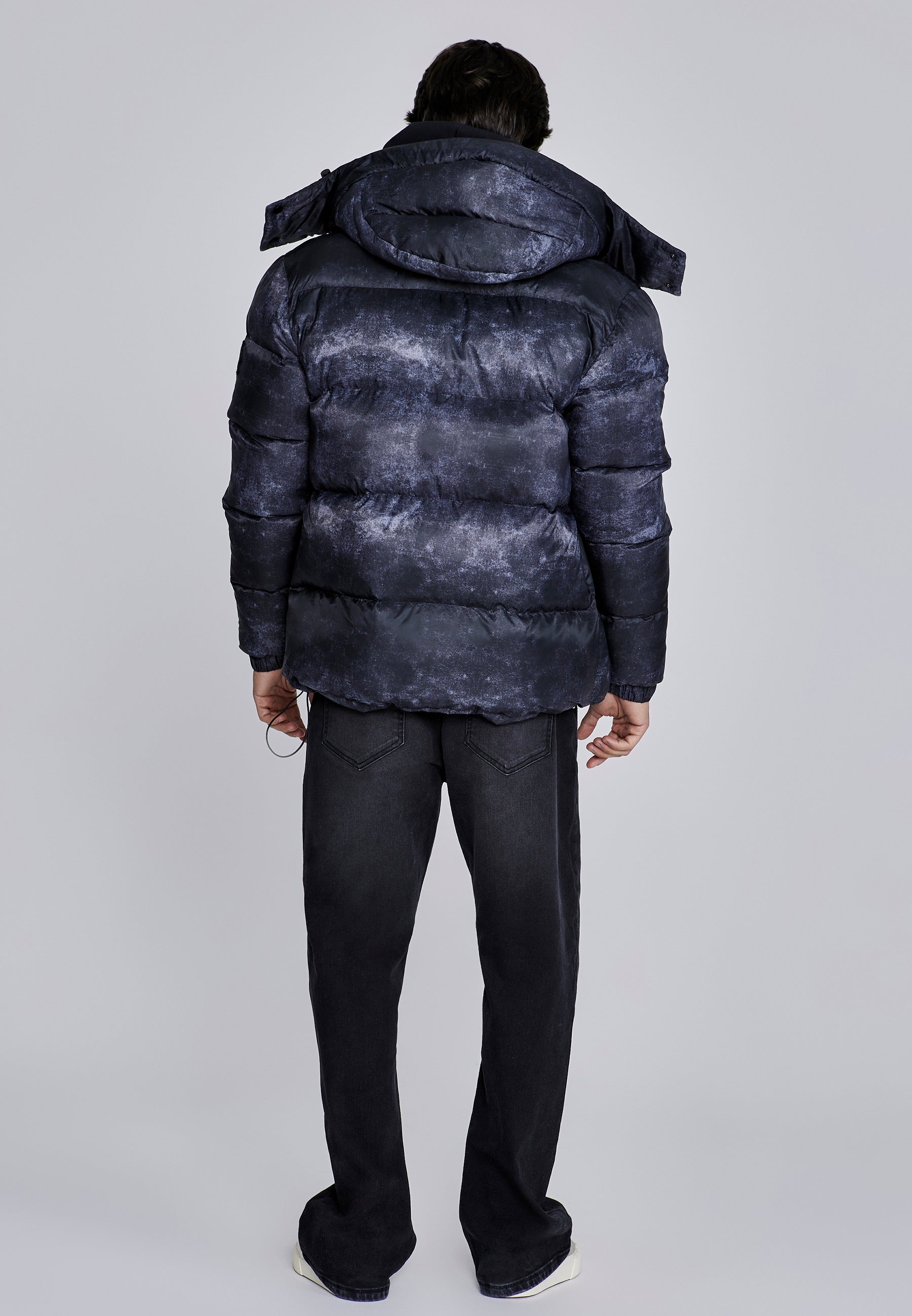 Giacca Puffer in grigio scuro