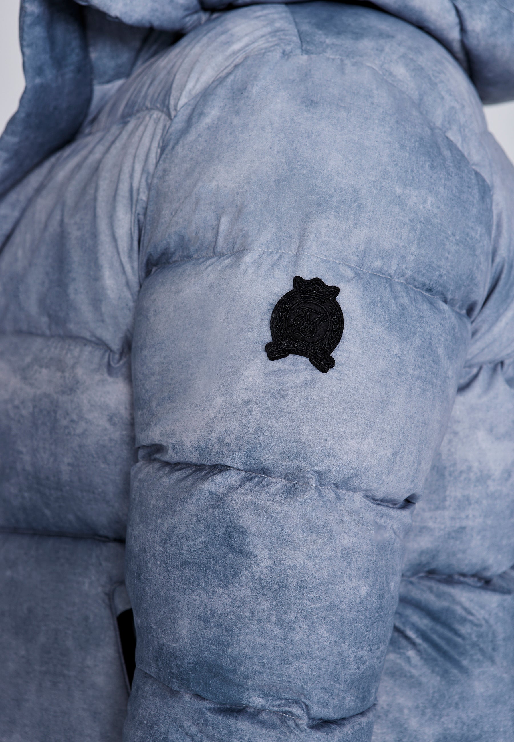 Giacca Puffer in grigio chiaro Giacche SikSilk