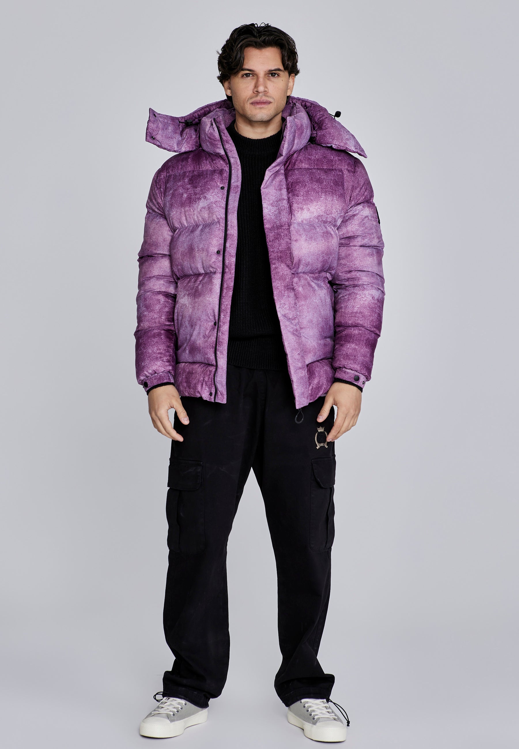 Giacca Puffer in Borgogna Giacche SikSilk