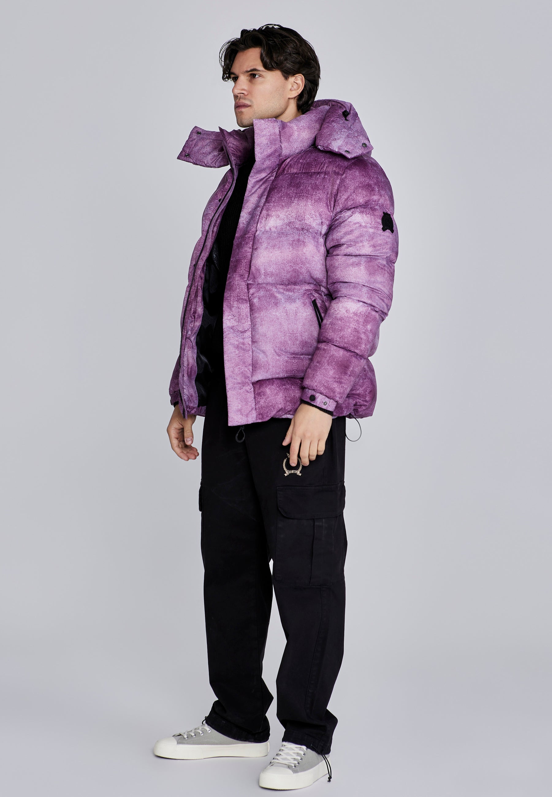Giacca Puffer in Borgogna Giacche SikSilk