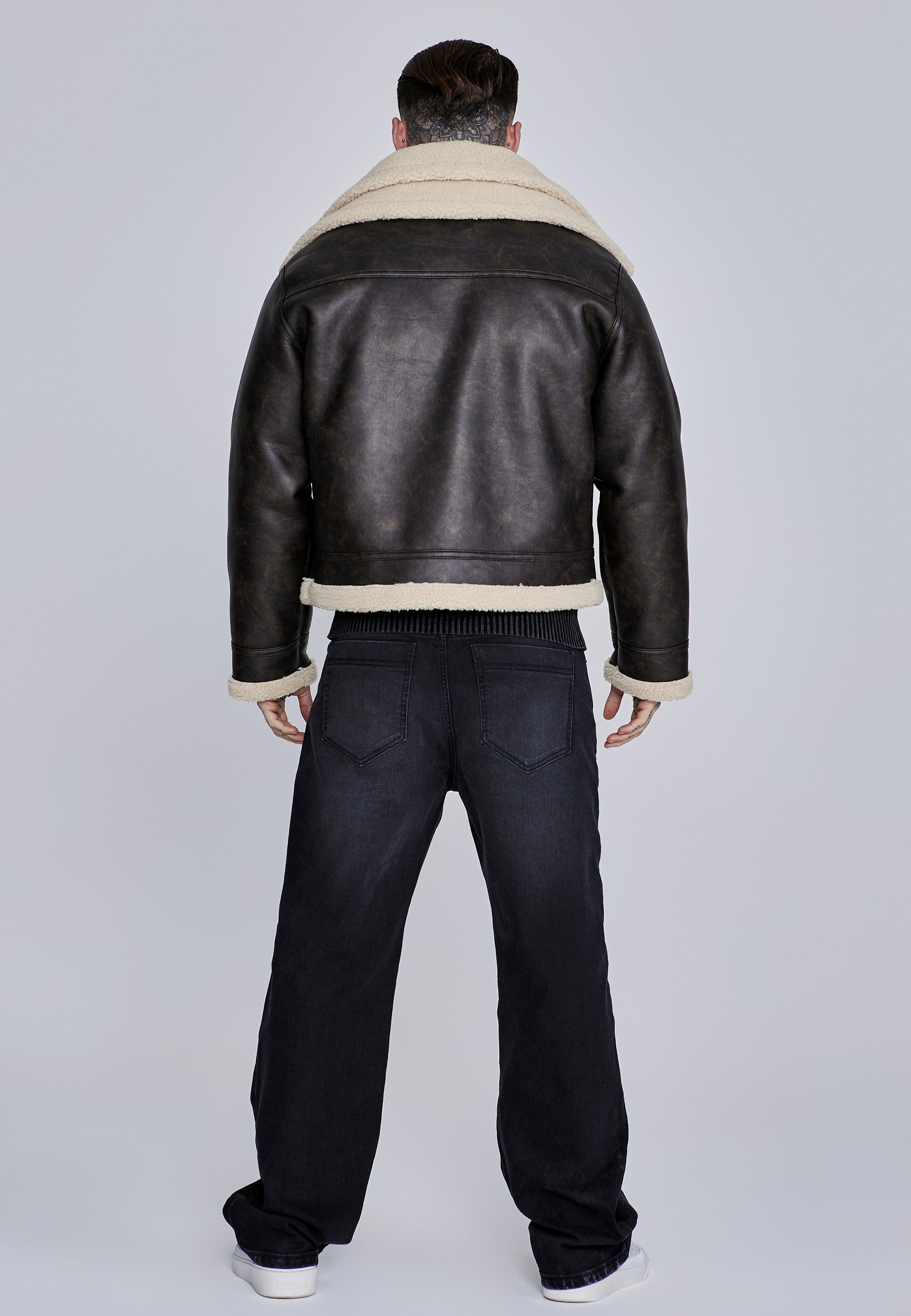 Giacca Aviator in marrone Giacche SikSilk